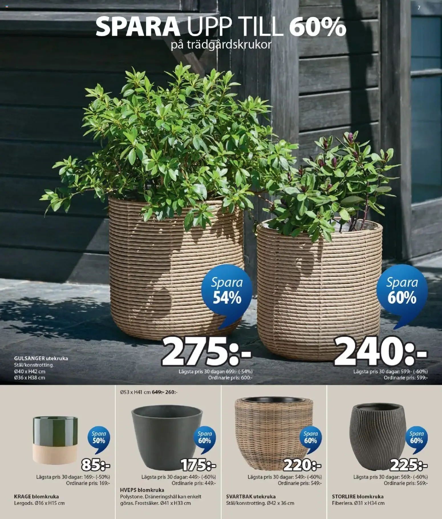 JYSK REA: Spara hasta 70% från 29 juni till 26 juli 2026 - Reklamblad sidor 7