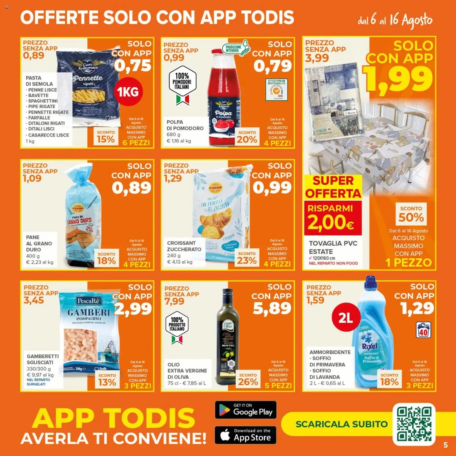 Nuovo Todis volantino Lazio dal 06/08/2026 > offerte anteprima 🛍️ da 6 agosto a 16 agosto di 2026 - Pagina del volantino 5