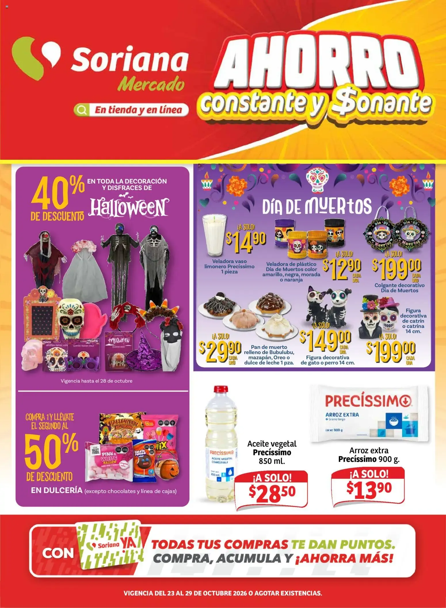 Catálogo de SORIANA ofertas hoy de 23/10/2026 - Folleto Octubre 23 de octubre al 29 de octubre 2026 - Pagina 1