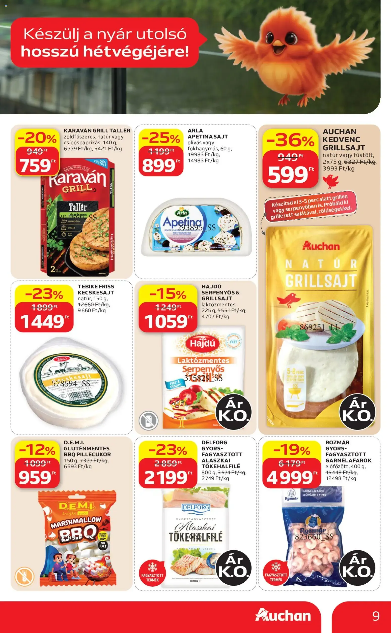 Katalógus Auchan Grill ajánlatok - 2026.08.13. -tól/töl > akció, lapozható szórólap 🛍️ augusztus 13.-tól augusztus 26.-ig 2026. - Oldal 9