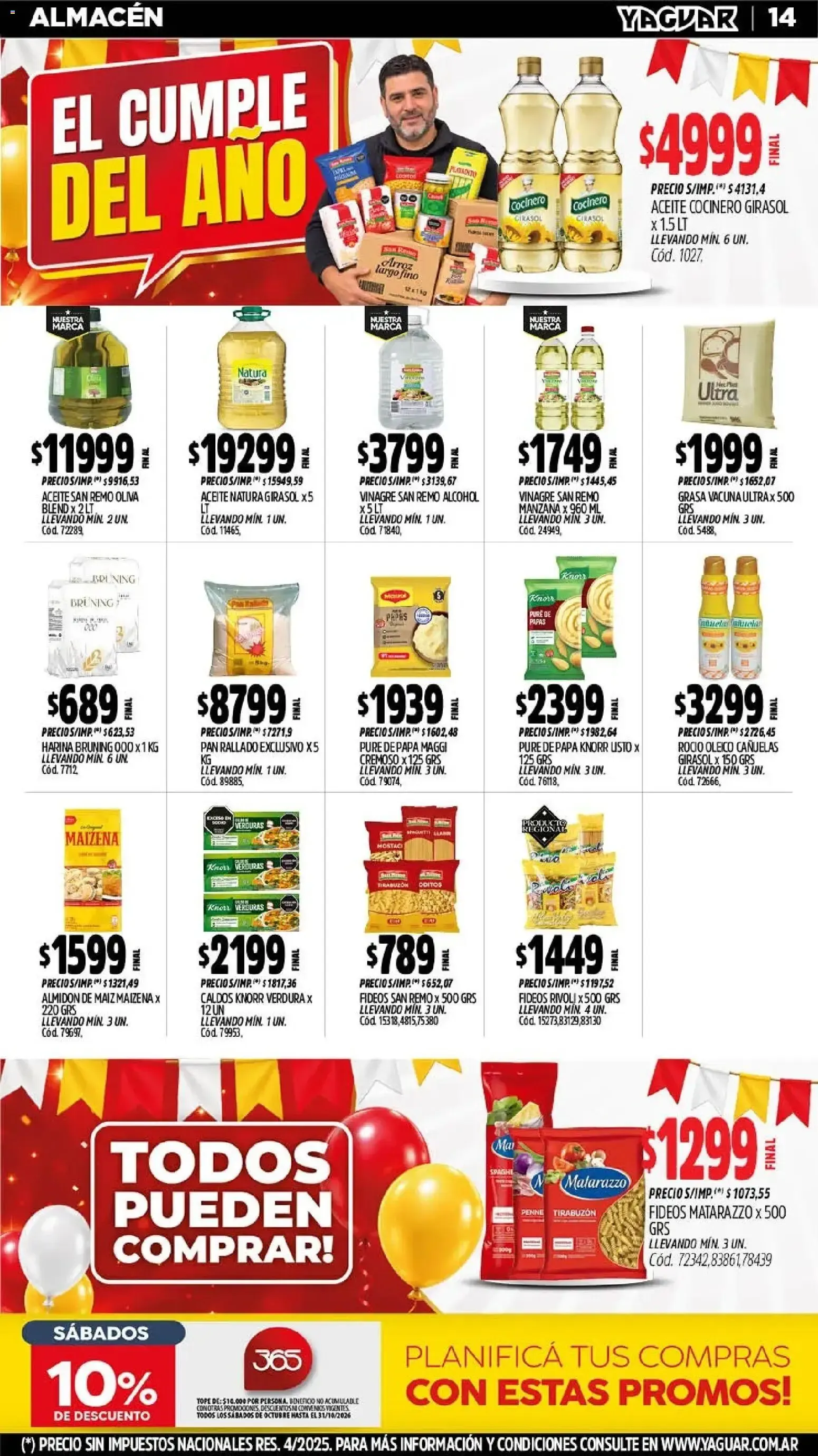 Ofertas de Yaguar - Oferta Semanal Jujuy del 05/10/2026 - 11/10/2026 5 de octubre al 11 de octubre 2026 - Página 11 del catálogo