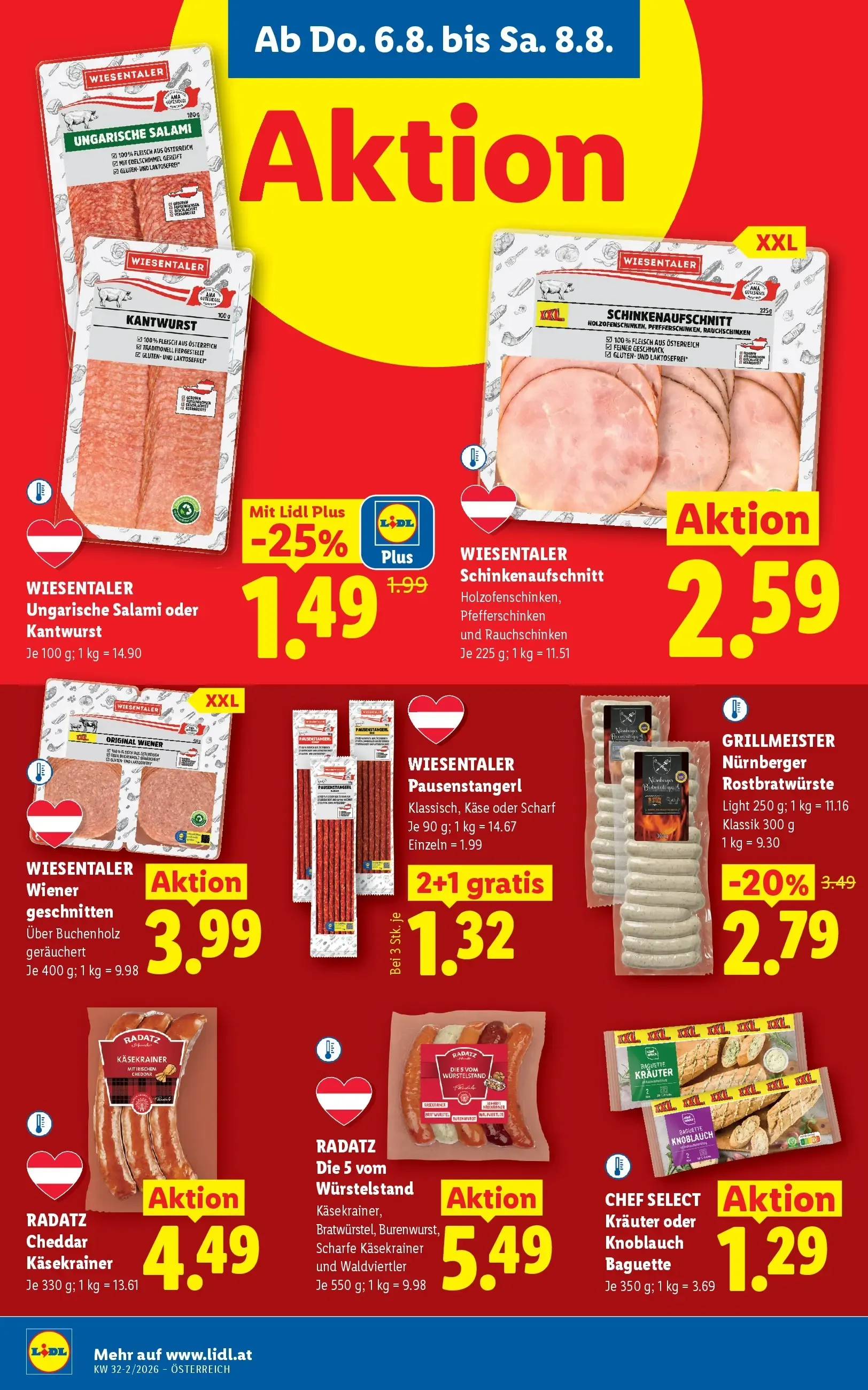 Lidl Plus Österreichs günstigste Preise von 6. August bis 8. August 2026 - Flugblätt seite 10