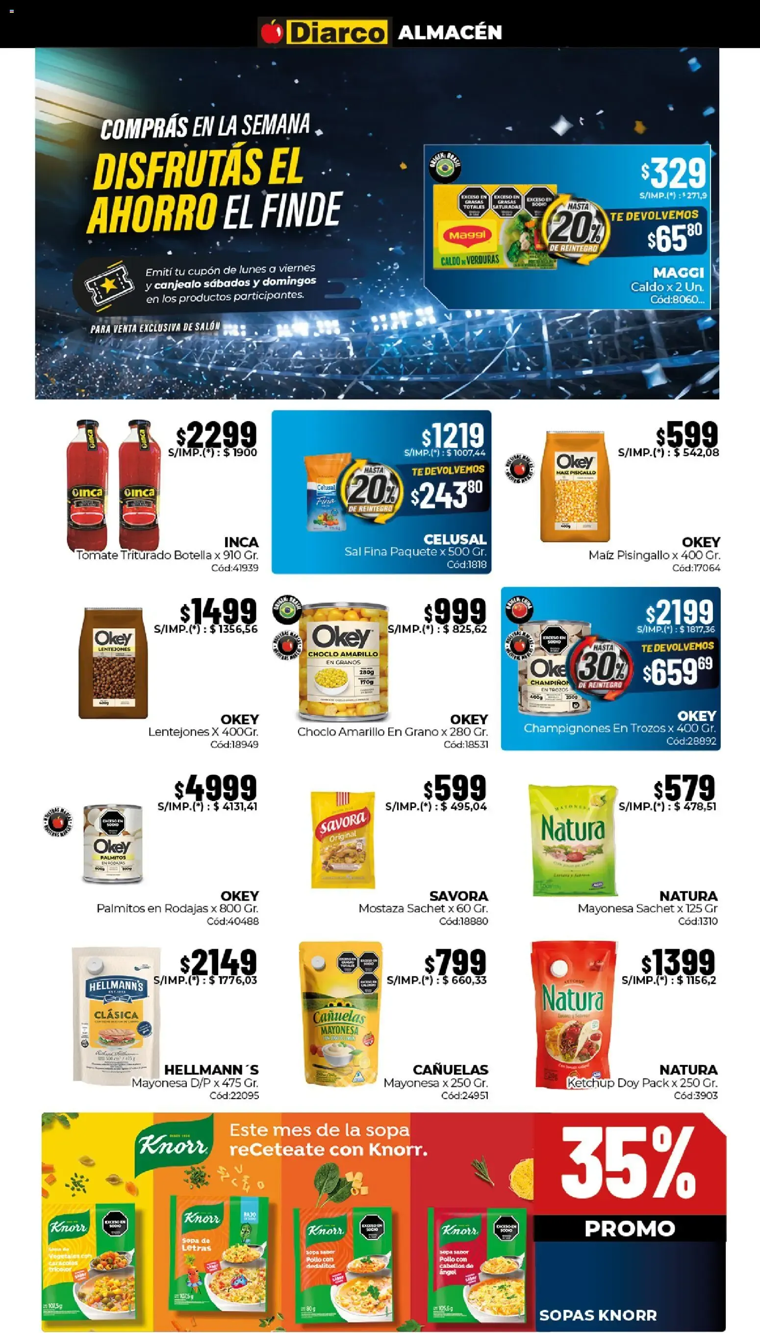 Ofertas de Diarco - Ahorros Mundiales del 22/06/2026 - 26/06/2026 22 de junio al 26 de junio 2026 - Página 3 del catálogo