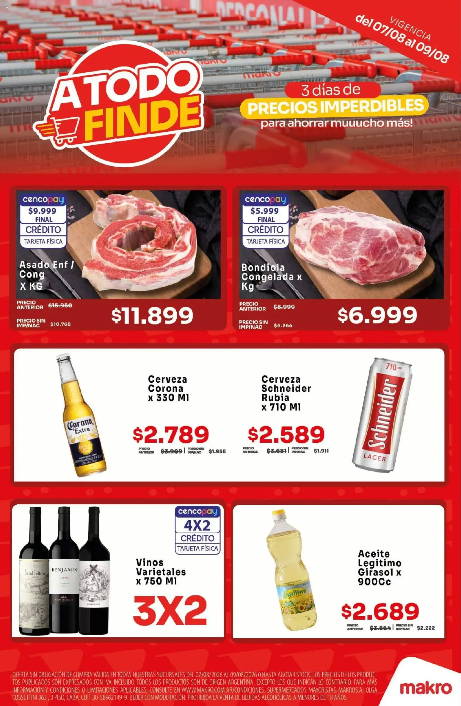 Ofertas de Makro - A Todo Finde: Precios Imperdibles 7 de agosto al 9 de agosto 2026 - Página 1 del catálogo