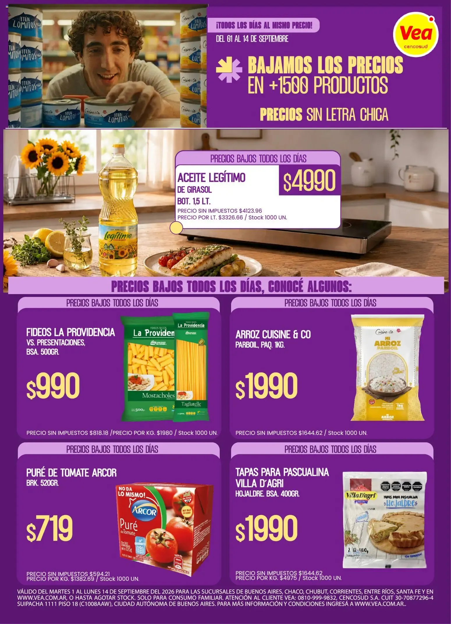 Ofertas de Vea - Ofertas del 01/09/2026 - 14/09/2026 1 de septiembre al 14 de septiembre 2026 - Página 1 del catálogo
