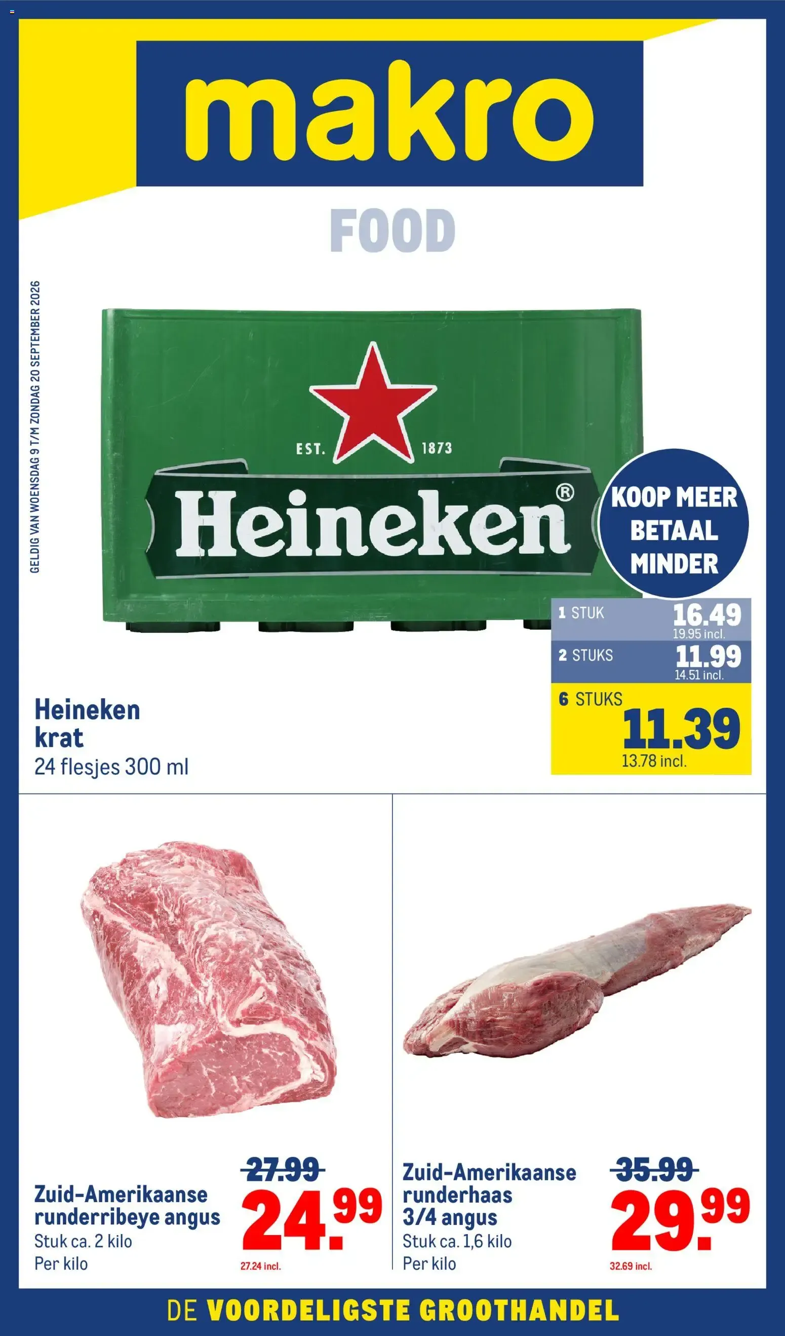 Makro folder vanaf 09-09-2026 || NIEUWE van 9 september tot 20 september 2026 - Folder pagina 1