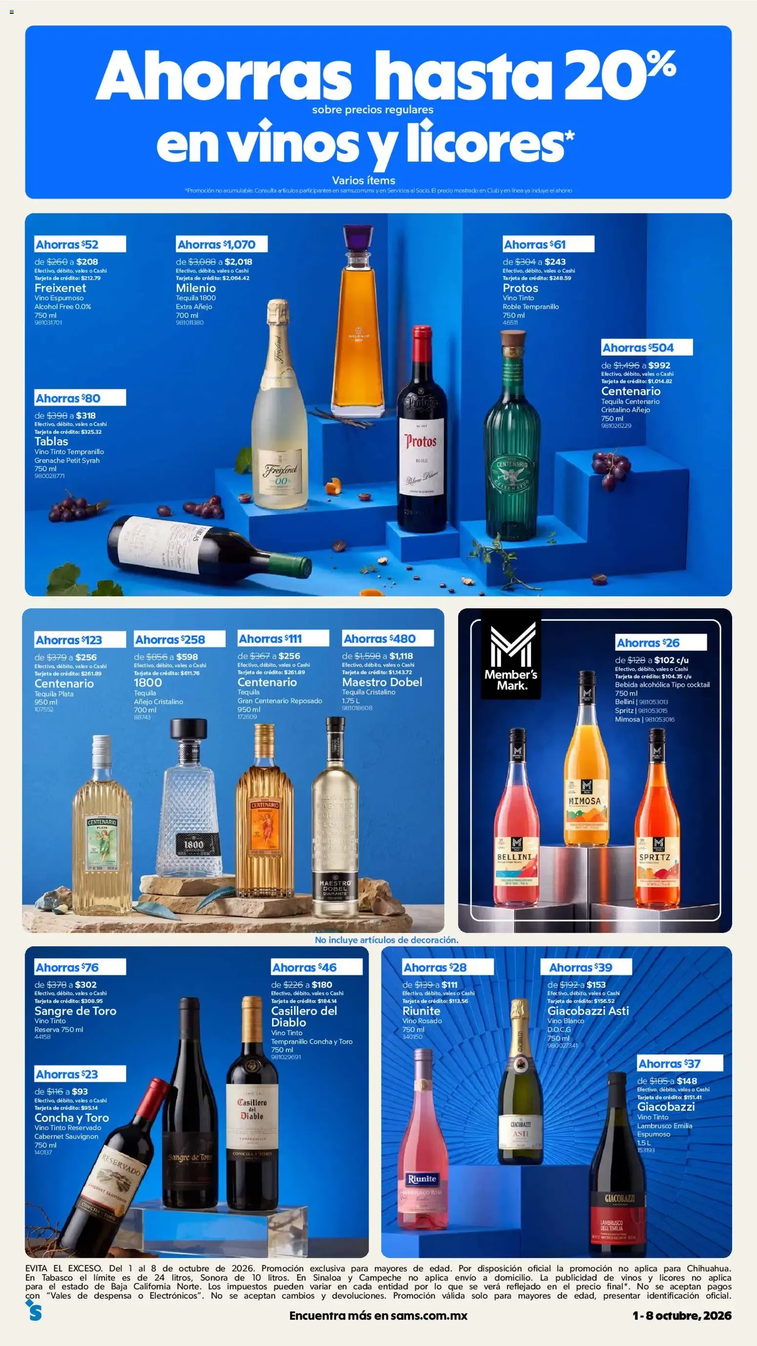 Catálogo de Sam's Club: Únete al Club 1 de octubre al 8 de octubre 2026 - Pagina 10