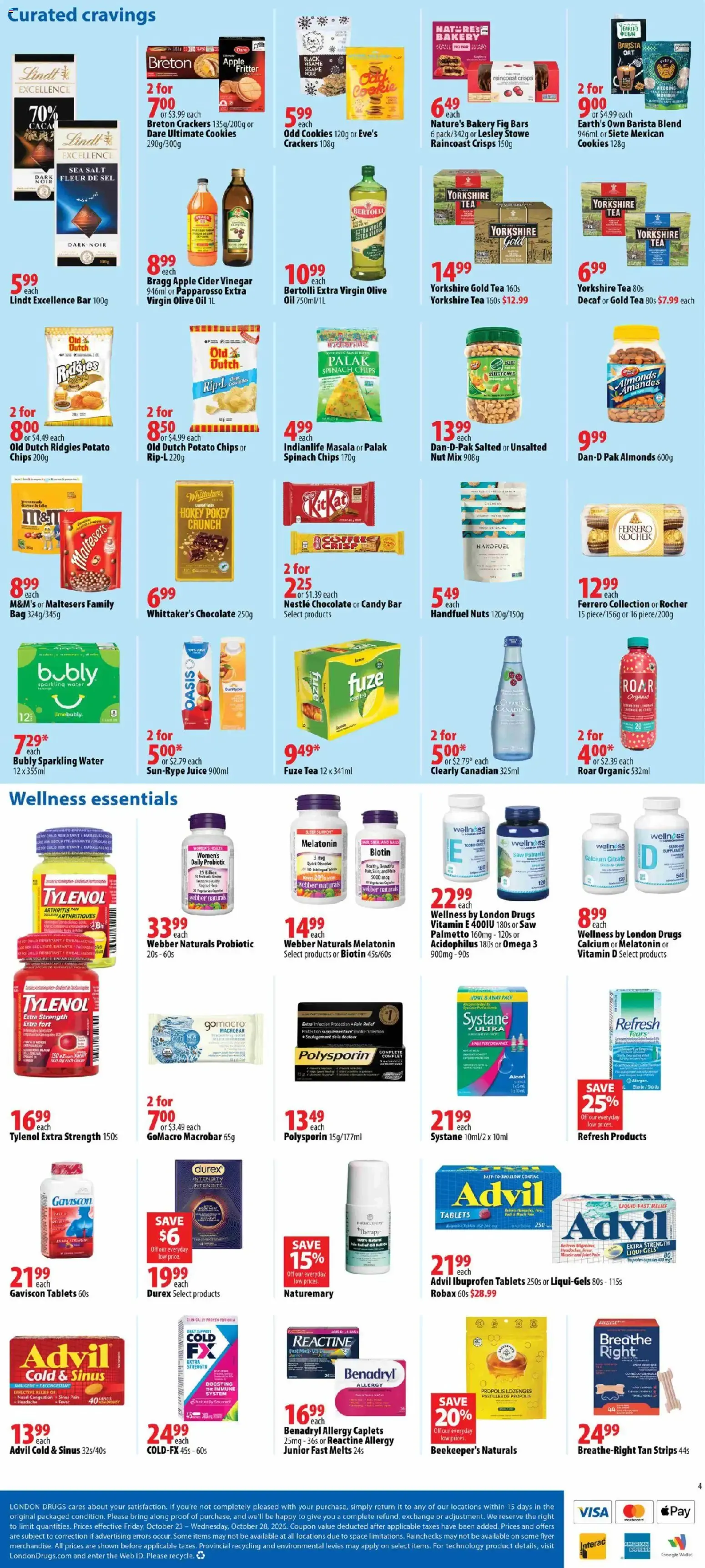London Drugs weekly flyer / circulaire from Oct 23, 2026 > weekly specials & deals from October 23 to October 28 2026 - flyer page 4
