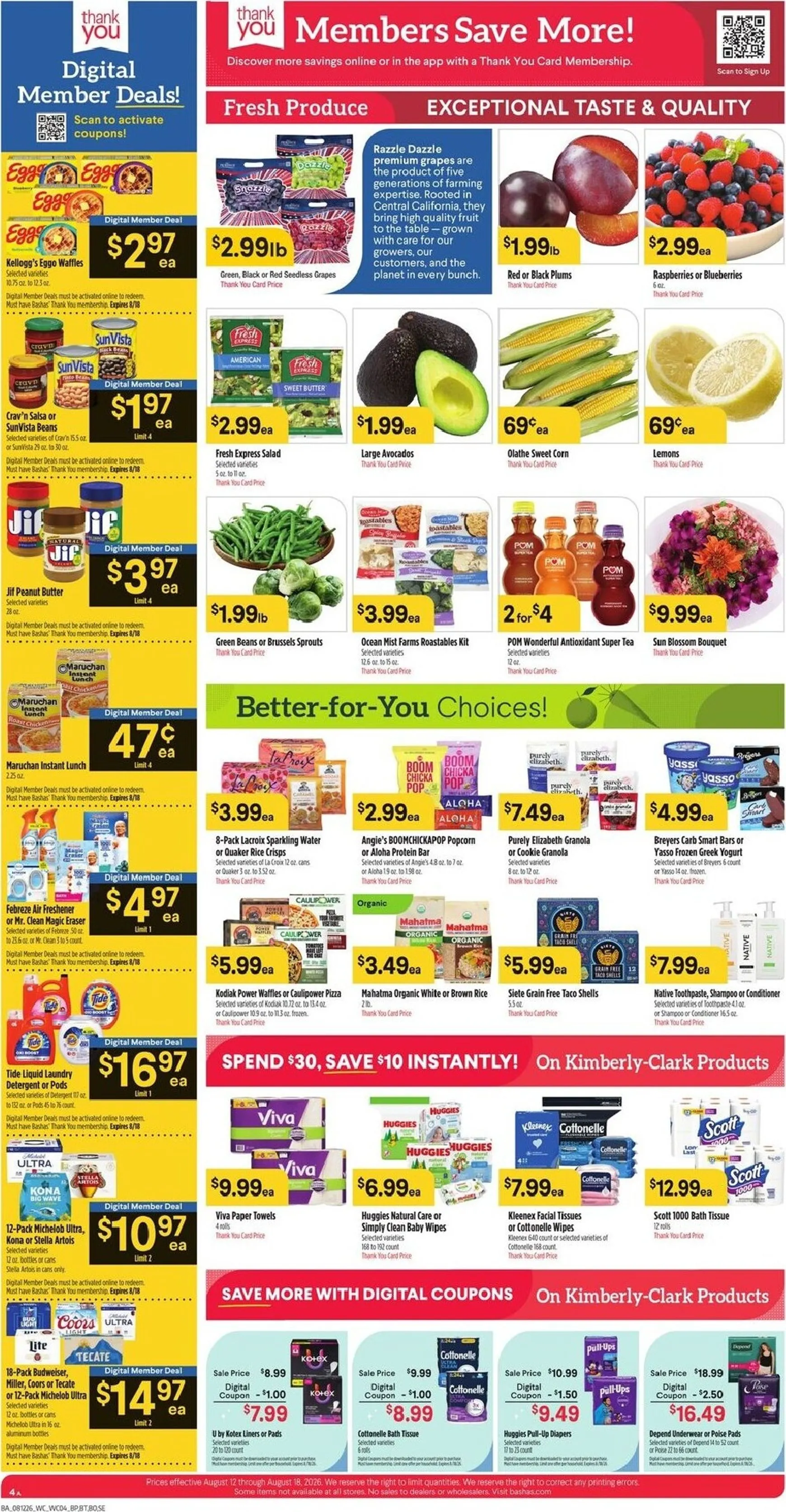 Weekly ad Current Bashas' leaflet valid from Wednesday 08/12/2026 to Tuesday 08/18/2026 from August 12 to August 18 2026 - Page 4