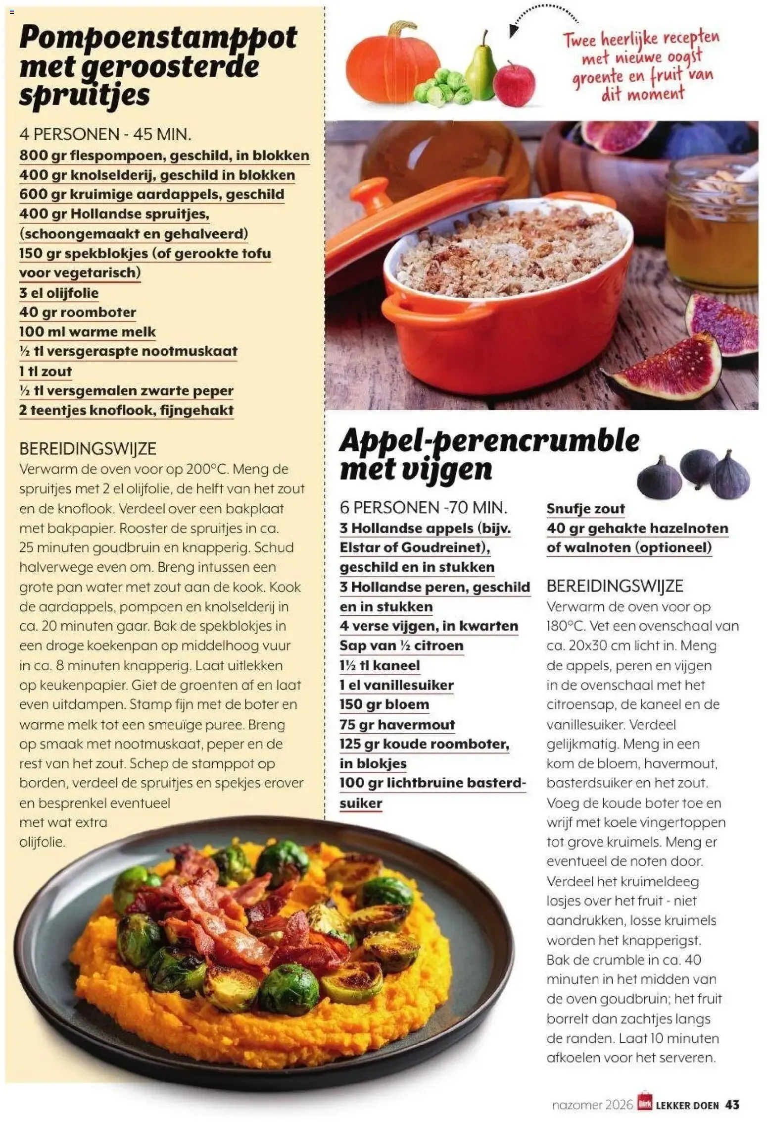 Lekker doen: Groente- en fruitkalender Dirk van 7 september tot 26 oktober 2026 - Folder pagina 43