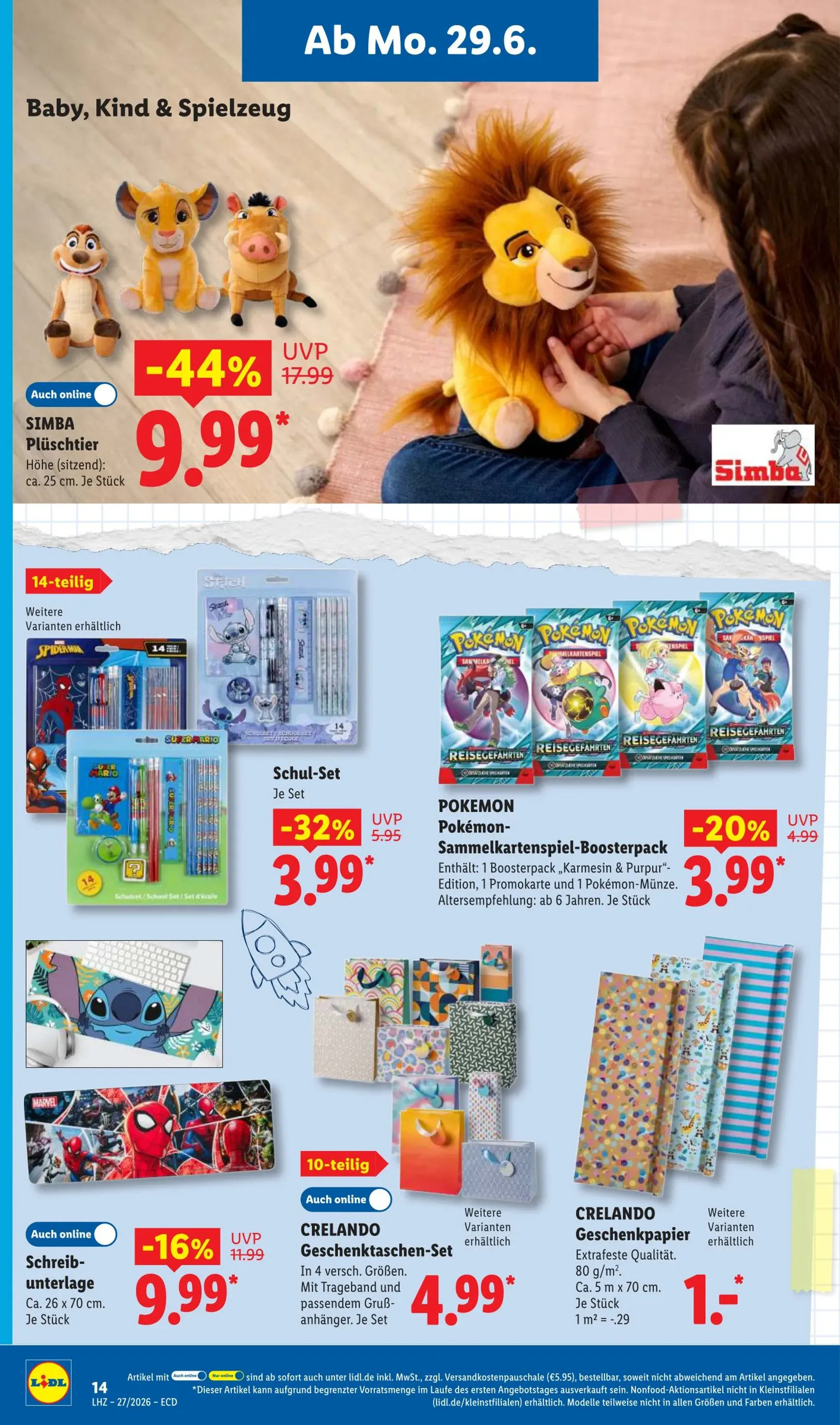 Lidl - Angebot der Woche Prospekt – von Montag 29.06.2026 bis Samstag 04.07.2026 von 29. Juni bis 4. Juli 2026 - Prospekt seite 10
