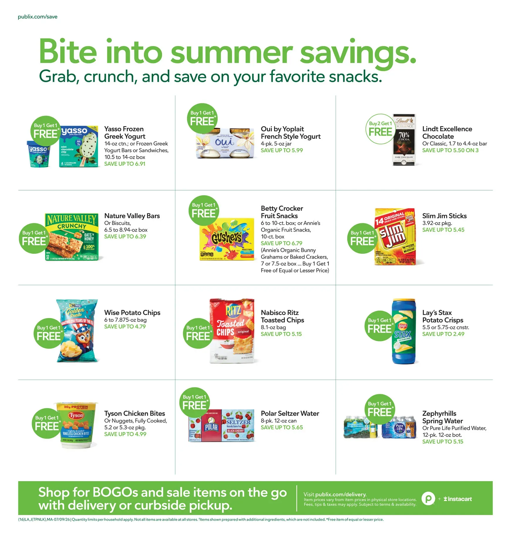 Weekly ad Snag the savings. Publix from July 9 to July 15 2026 - Page 16