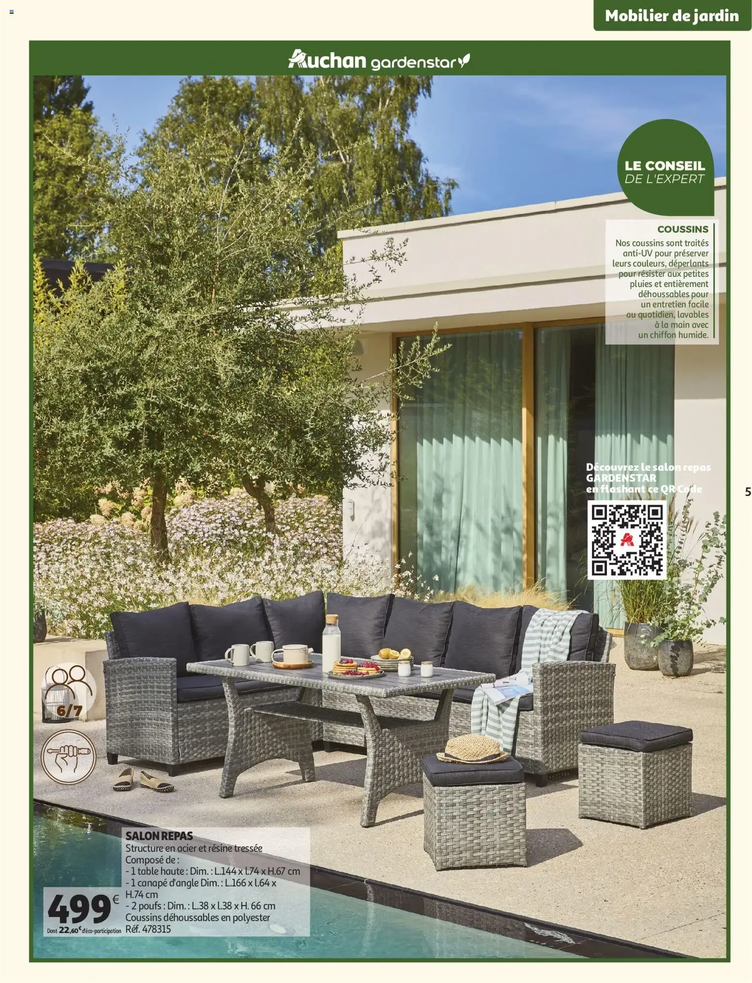 Auchan - Jardinage, meubles jardin à partir du 03/03/2026 - promo en ligne du 3 mars au 14 juin 2026 - Catalogue page 5
