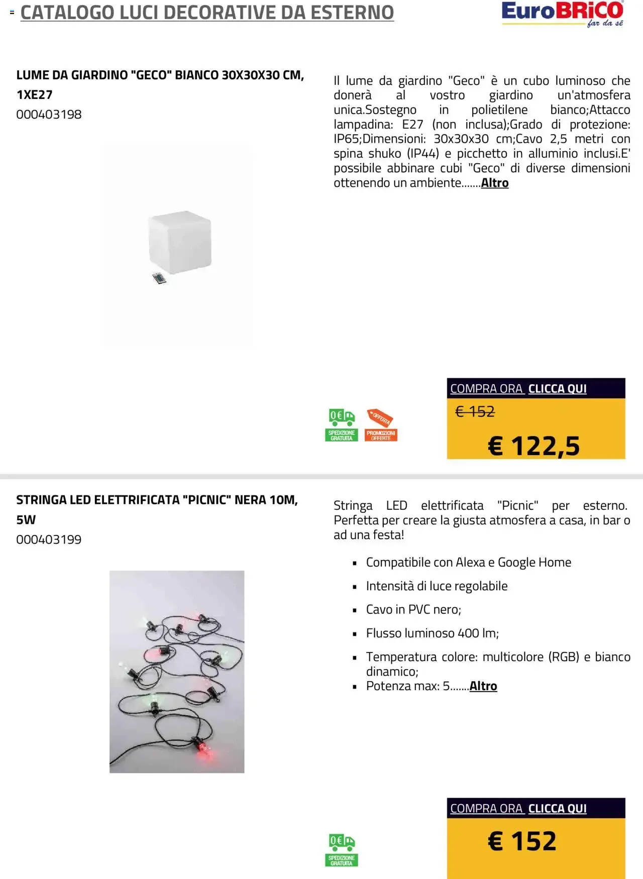 Eurobrico - Catalogo Luci Decorative da Esterno da 1 gennaio a 31 dicembre di 2025 - Pagina del volantino 4