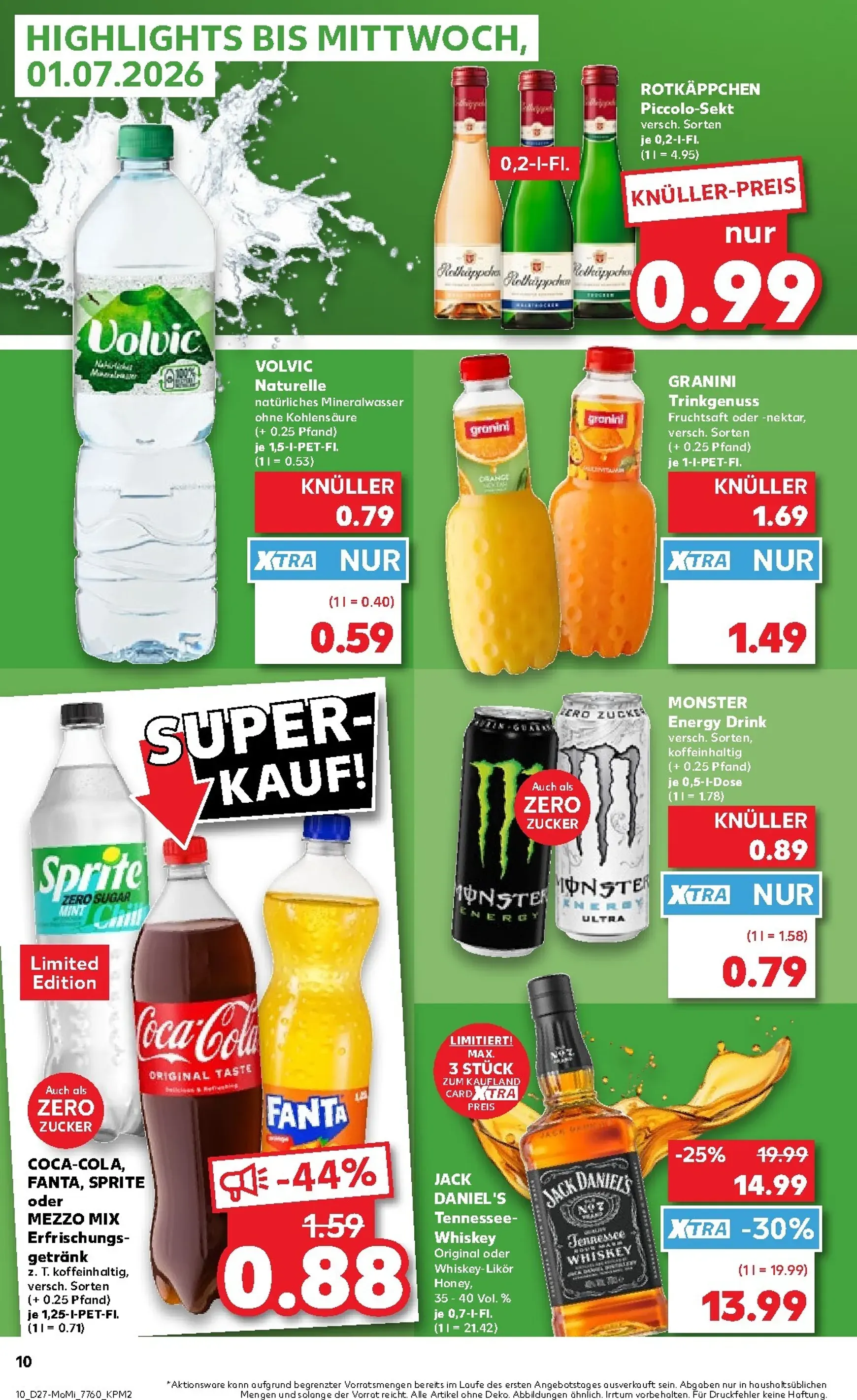 Kaufland - Angebote ab Montag Prospekt nächste Woche – von Montag 29.06.2026 bis Mittwoch 01.07.2026 von 29. Juni bis 1. Juli 2026 - Prospekt seite 10