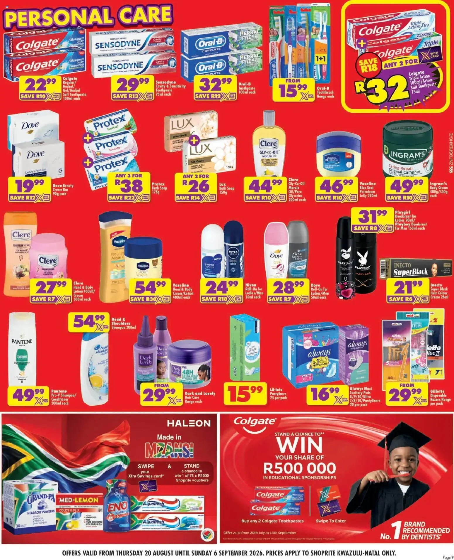 Shoprite: Major League Birthday Deals from 20 August to 6 September 2026 - Catalogue Page 9
