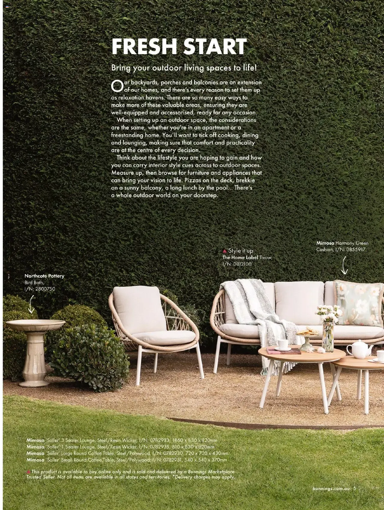Bunnings Warehouse Outdoor Style Guide - Catalogue valid from 25 August to 25 August 2026 - page 5