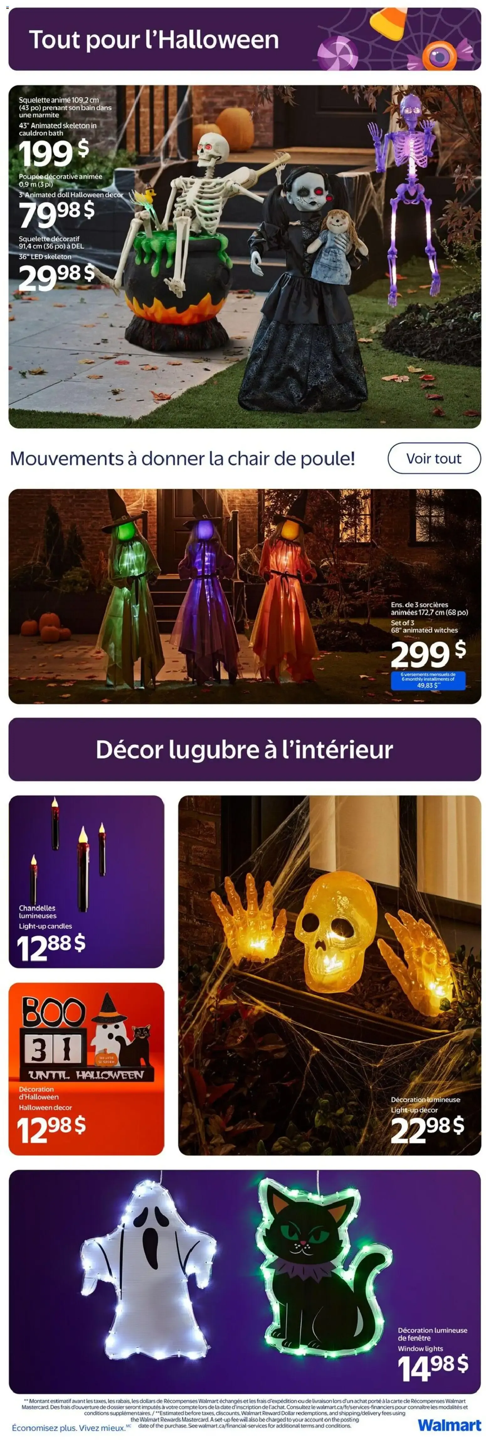 Walmart circulaire - Tout pour l'Halloween from Oct 1, 2026 > weekly specials & deals from October 1 to October 31 2026 - flyer page 2