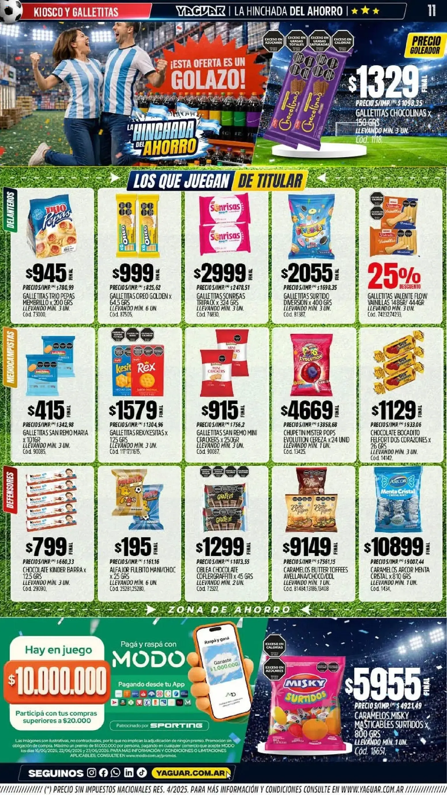 Ofertas de Mayorista Yaguar: La Hinchada del Ahorro 15 de junio al 21 de junio 2026 - Página 10 del catálogo