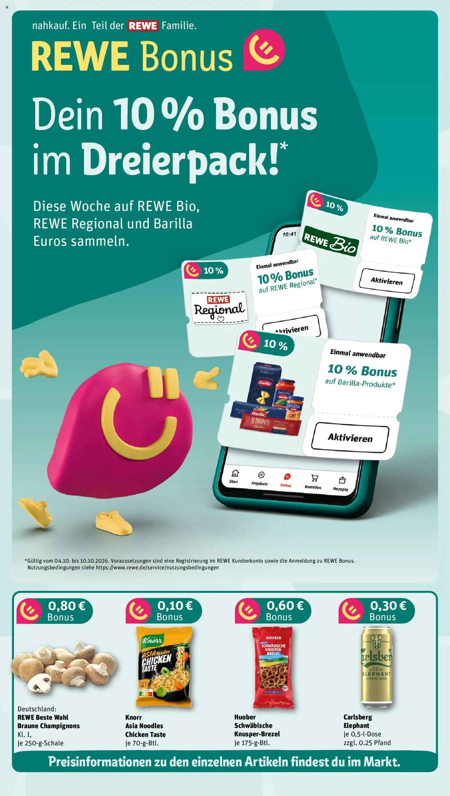 Nahkauf Prospekt (ab 05.10.2026) zum Blättern von 5. Oktober bis 11. Oktober 2026 - Prospekt seite 4