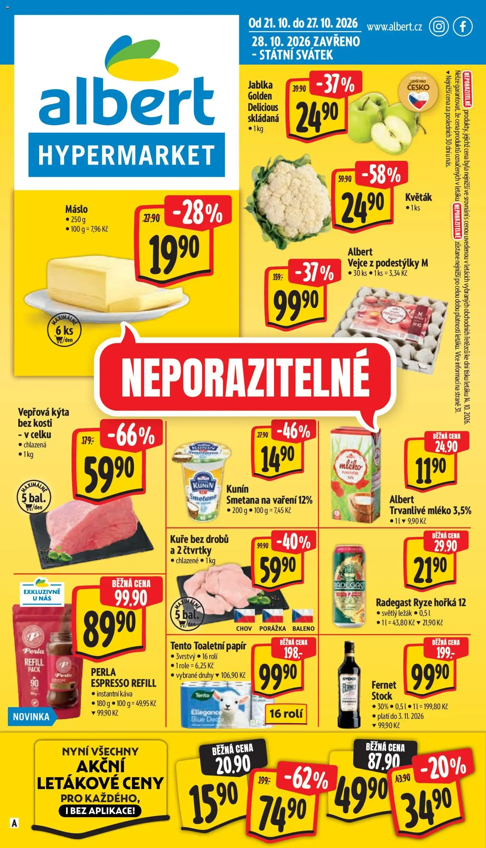 Albert leták - Hypermarket od 21.10.2026 - Akční leták - 21. října 27. října 2026 - Page 1