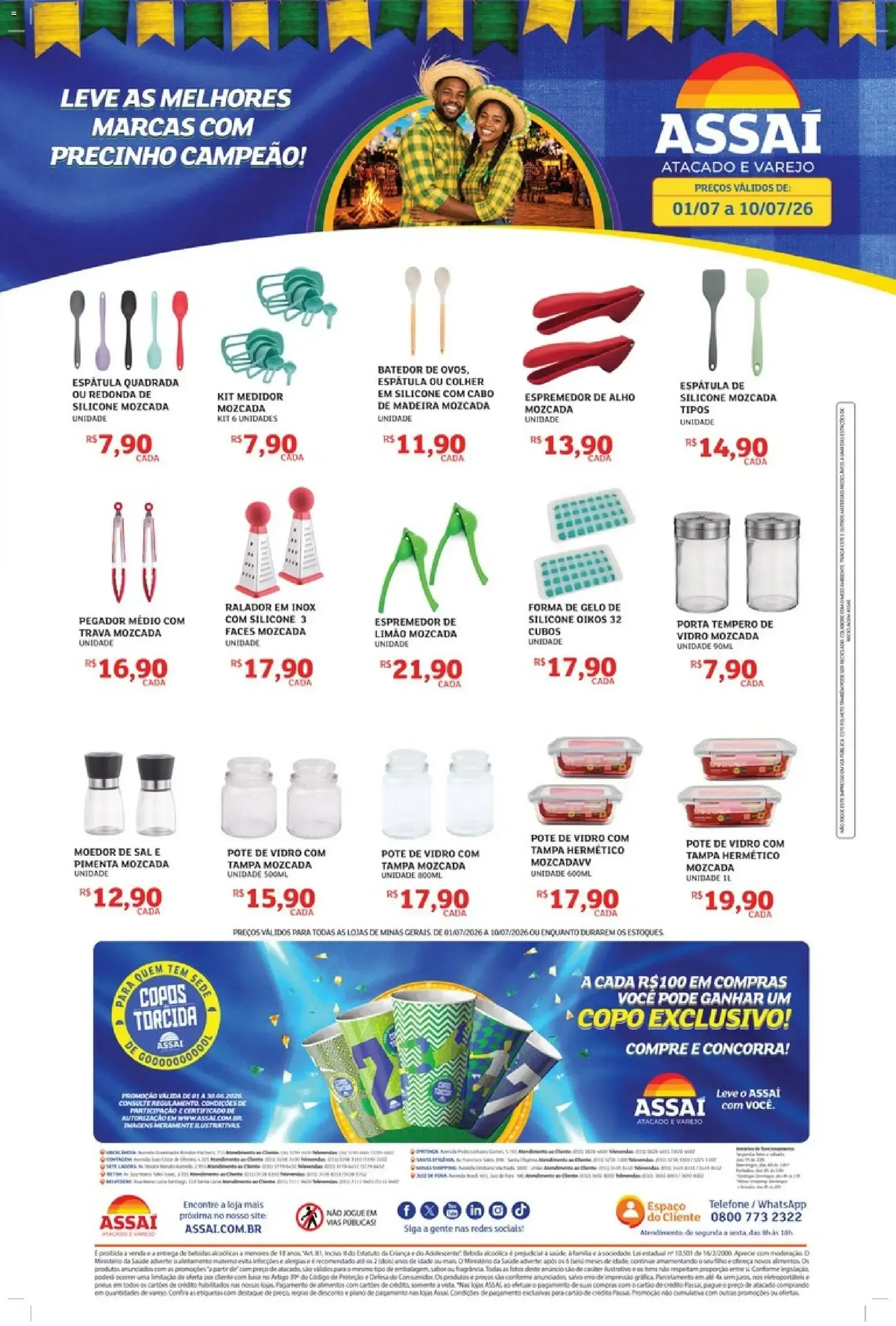 Encarte de Assaí Atacadista ofertas - MG de 01/07/2026 | Promoções Online 1 de julho até 10 de julho 2026 - Pagina 1