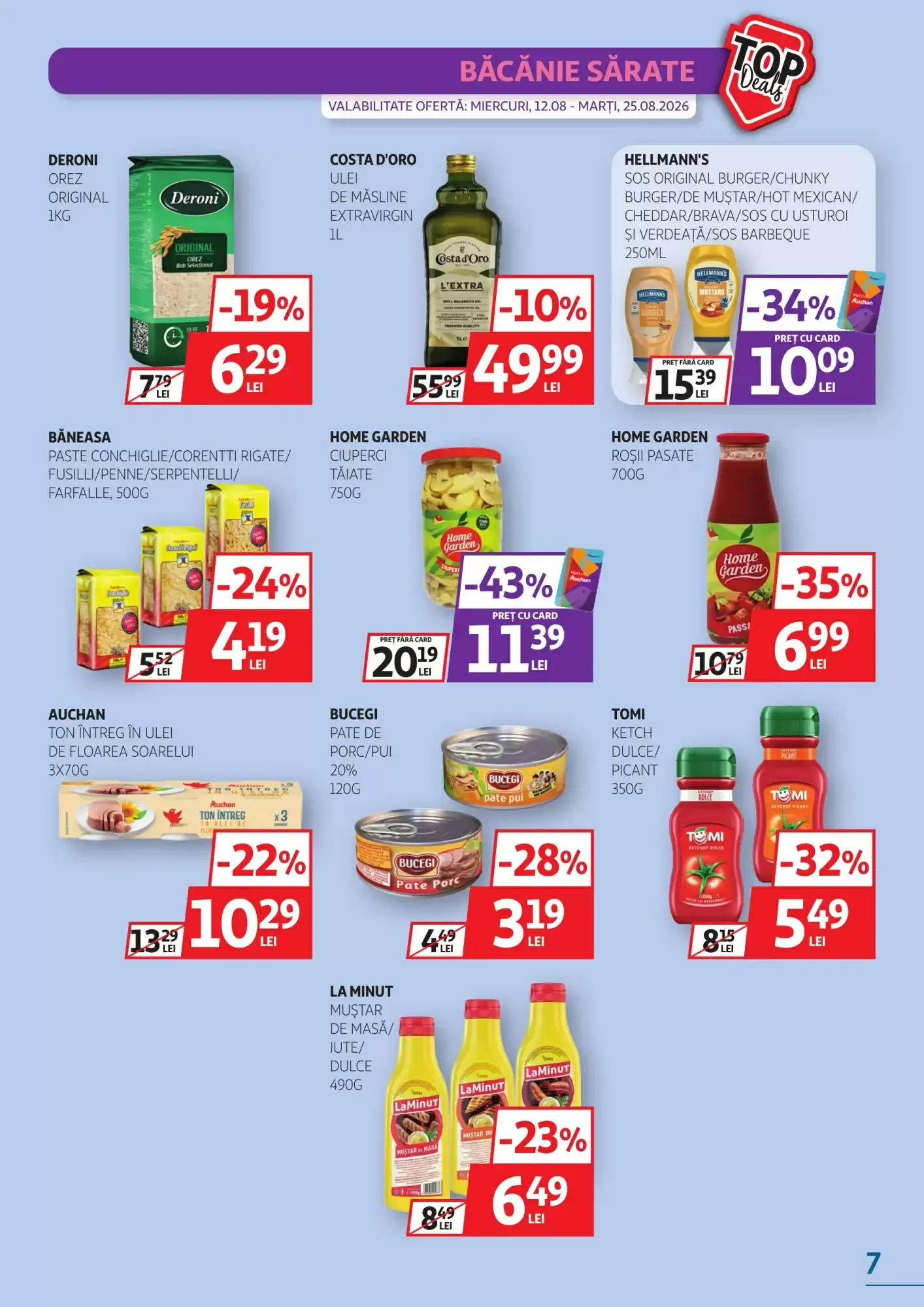 Catalog Noile oferte miercuri, 12.08 - marți, 25.08.2026 de la 12 august până la 25 august 2026 - Revista Pagina 7