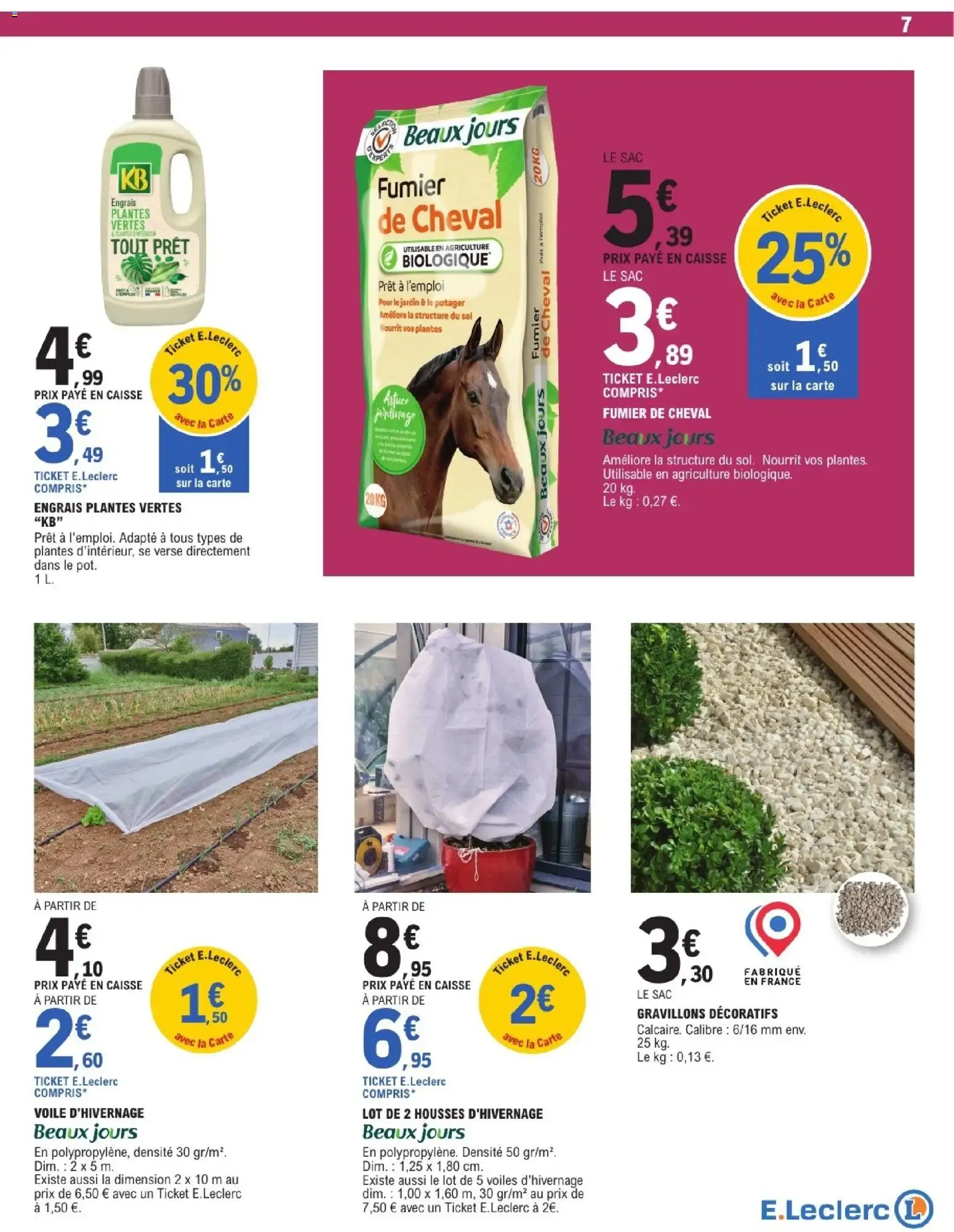 Brico E.Leclerc catalogue Jardin à partir du 22/09/2026 - promo en ligne du 22 septembre au 3 octobre 2026 - Catalogue page 7