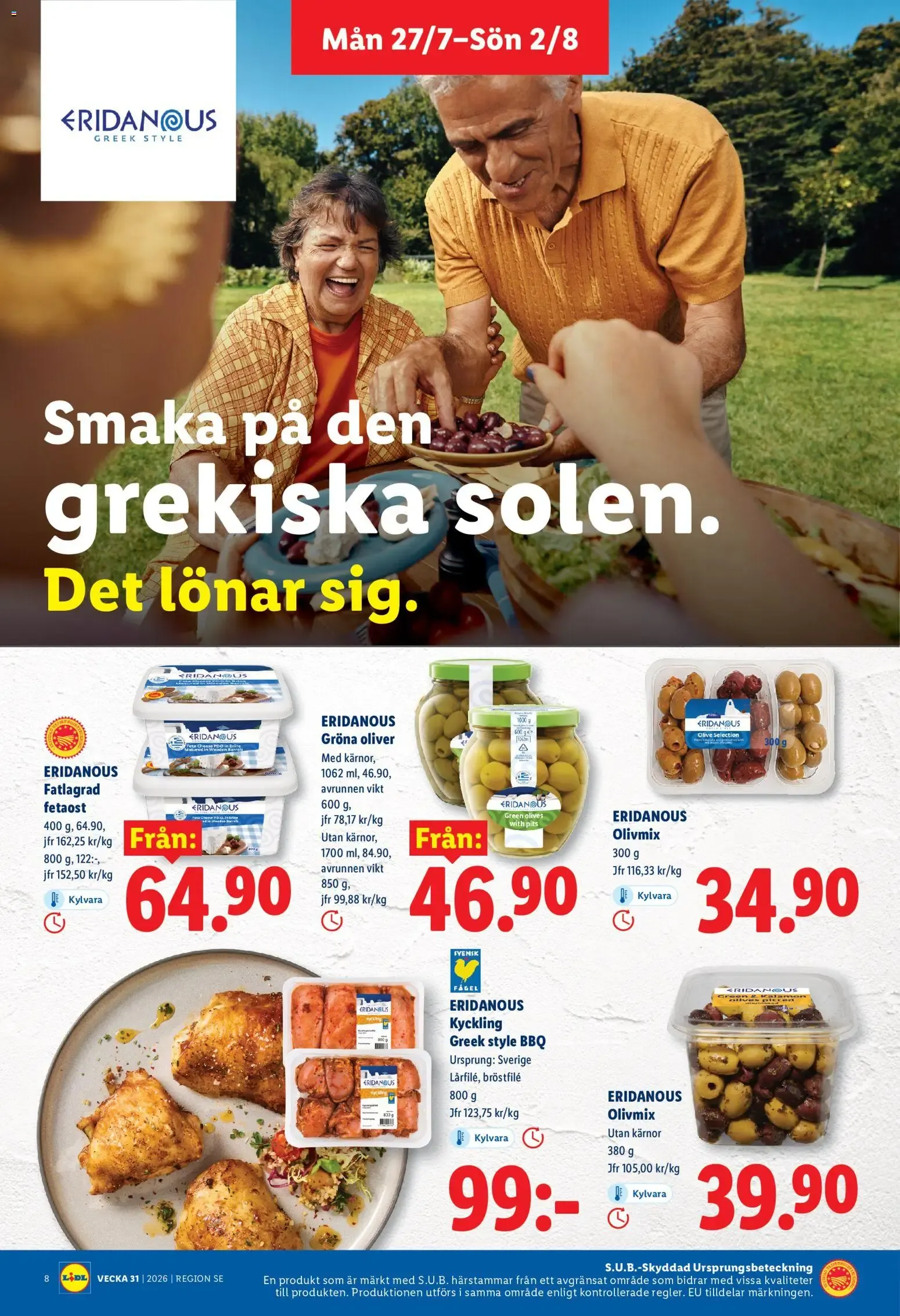 Lidl erbjudanden från 27/07/2026 - 02/08/2026 > Reklamblad nuvarande rabatter från 27 juli till 2 augusti 2026 - Reklamblad sidor 8