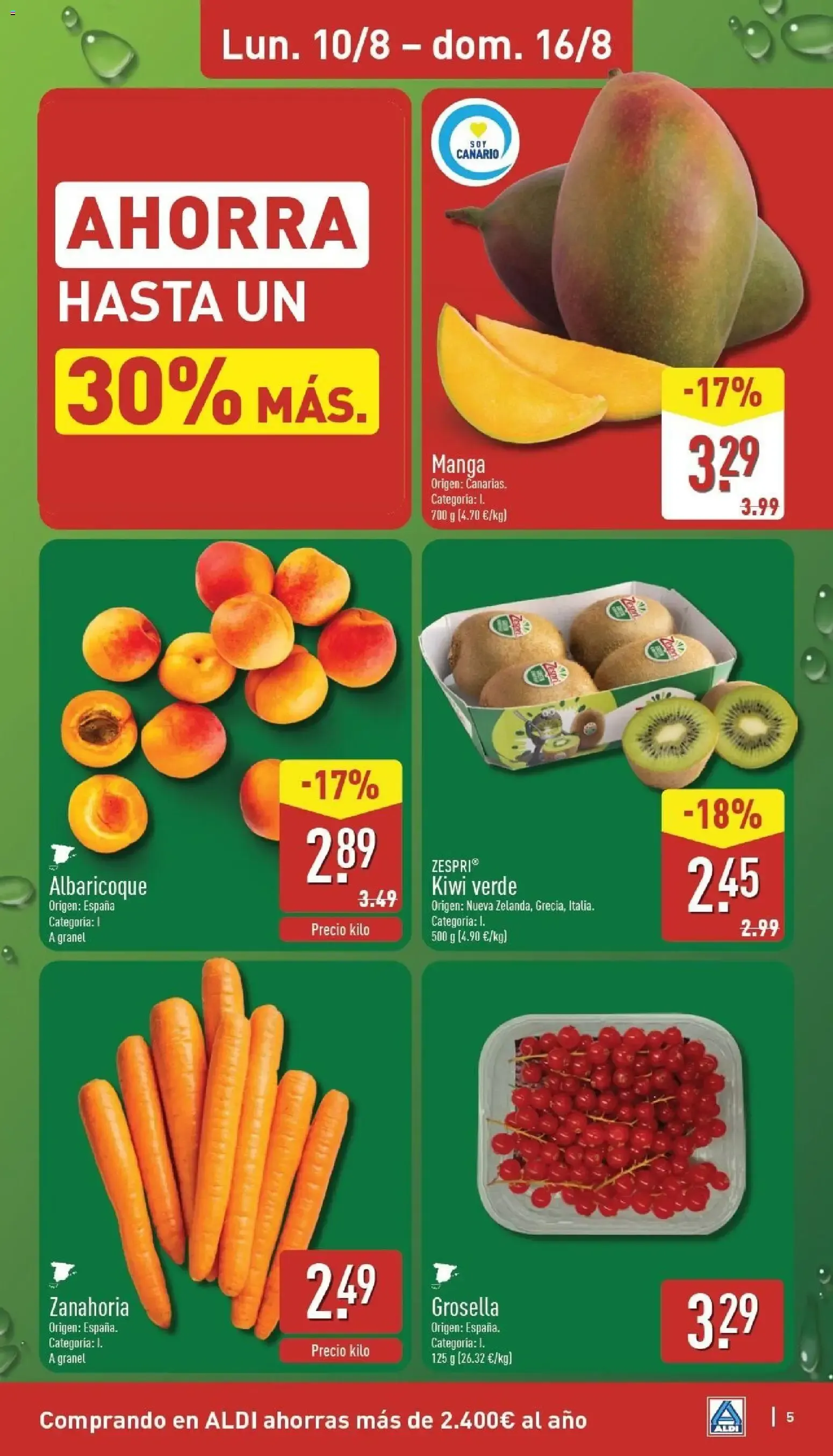 Catálogo de Aldi: Frescura a precios para tirarse a la piscina. 10 de agosto al 16 de agosto 2026 - Página 5
