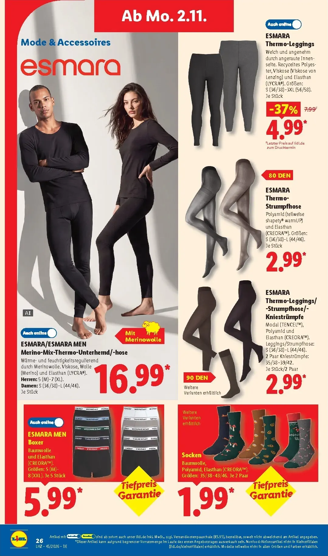 Lidl - Nonfood Prospekt nächste Woche – von Montag 02.11.2026 bis Samstag 07.11.2026 von 2. November bis 7. November 2026 - Prospekt seite 14