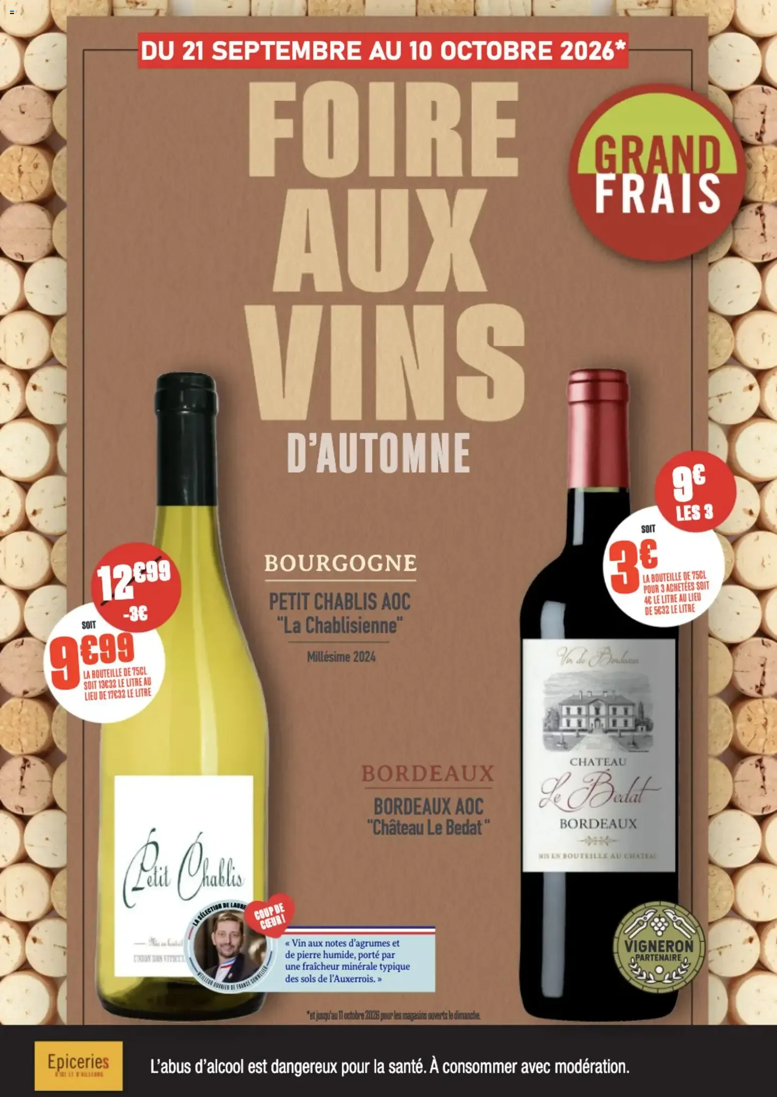 Grand Frais - Foire aux Vins d'Automne du 21 septembre au 10 octobre 2026 - Catalogue page 1