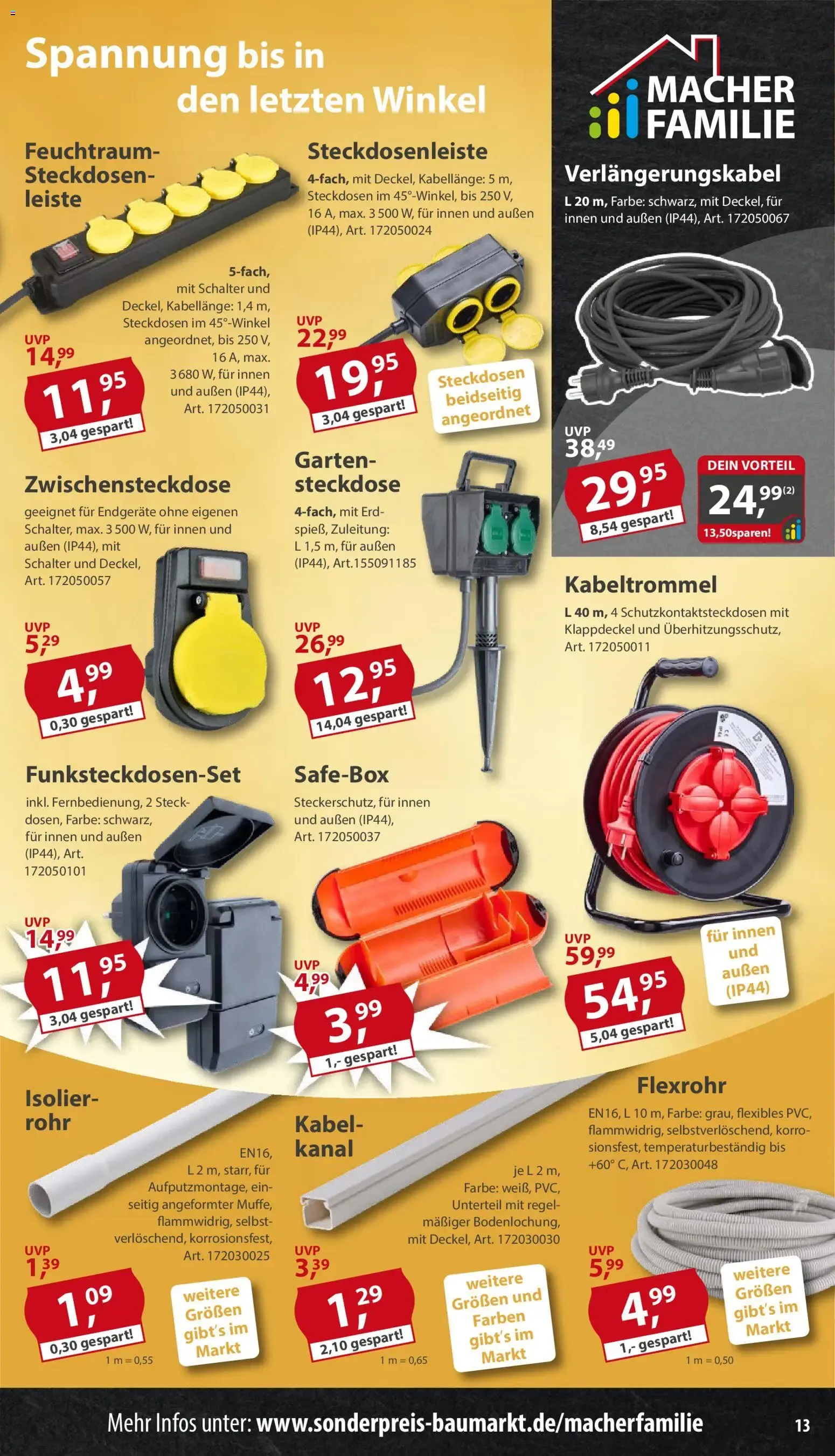 Sonderpreis Baumarkt Prospekt (ab 13.06.2026) zum Blättern von 13. Juni bis 19. Juni 2026 - Prospekt seite 13