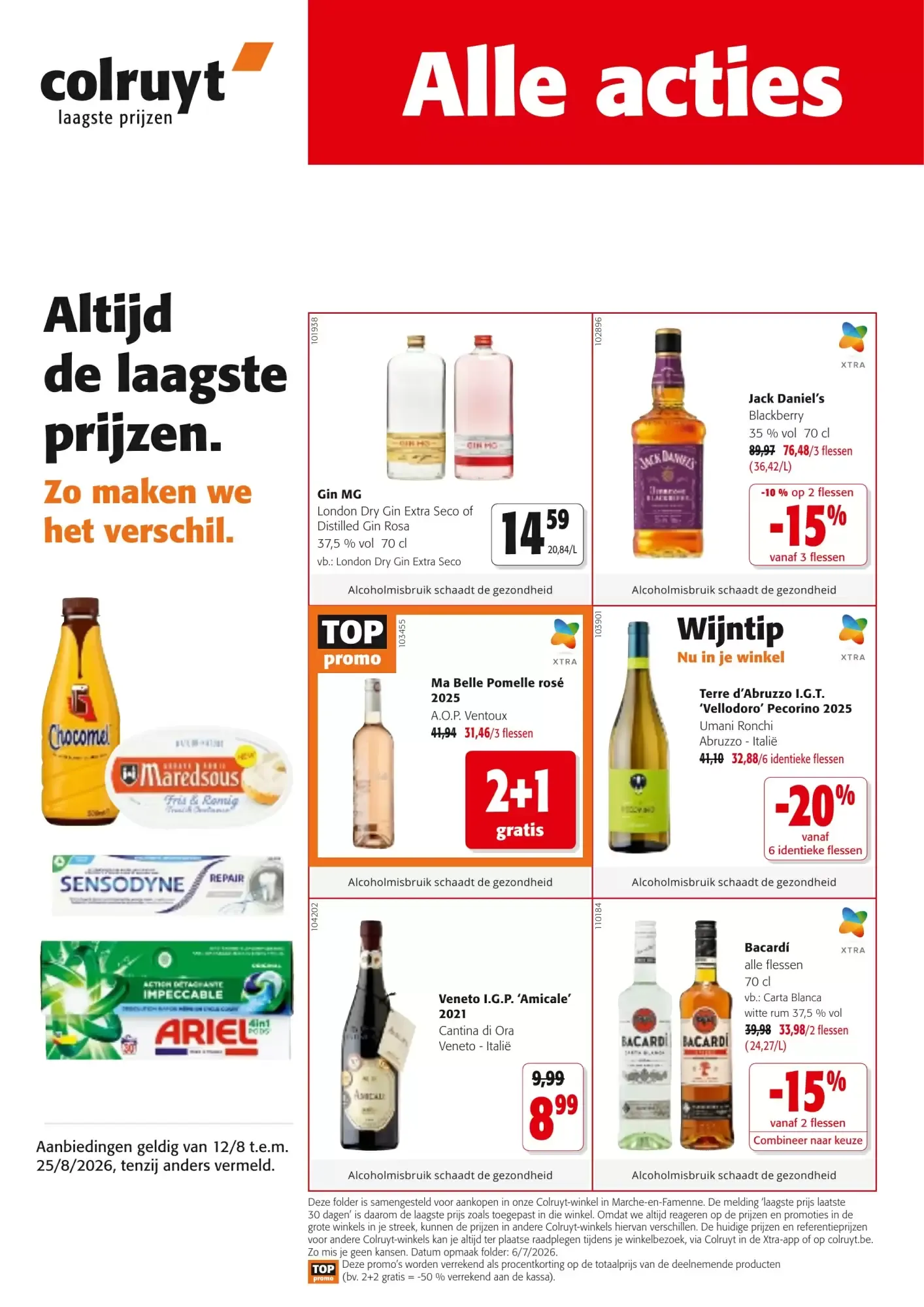 Colruyt folder van 12 augustus tot 25 augustus 2026 - folder pagina 1
