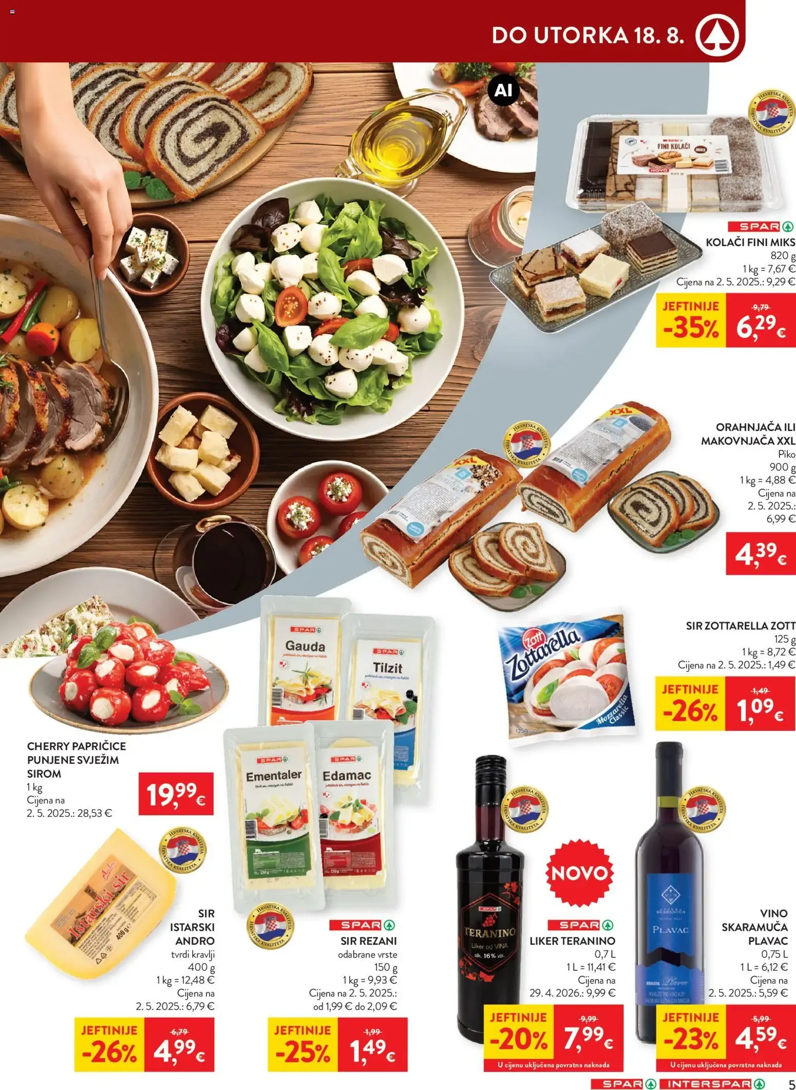Katalog Interspar Katalog novi od 12.08.2026 na listanje > letak digitalni od 12. kolovoza do 18. kolovoza 2026. - Pregled Stranica 5