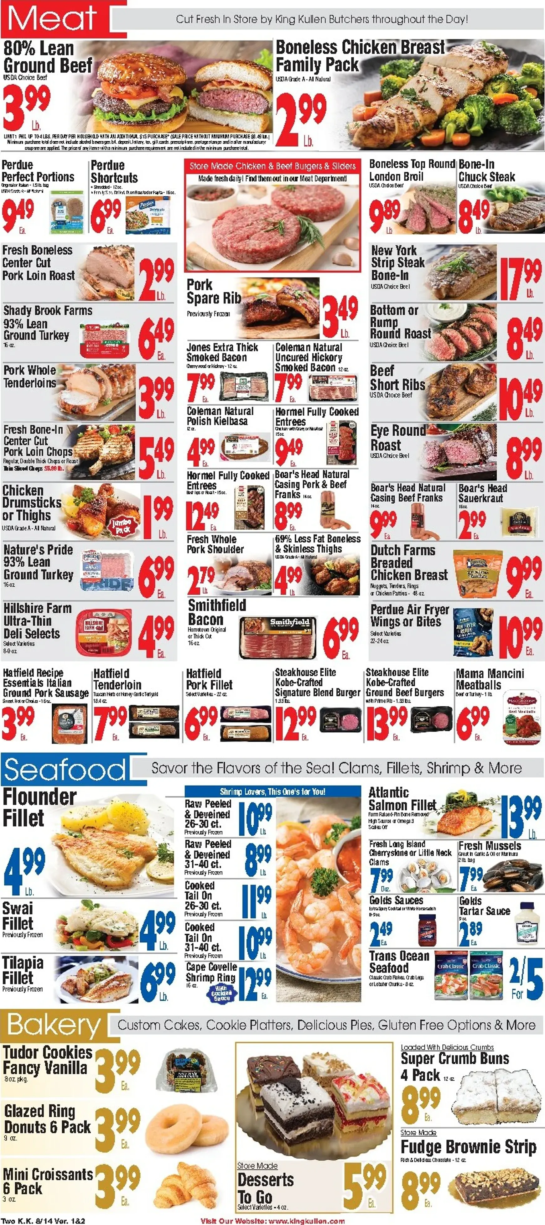Weekly promotion King Kullen flyer for next week from Friday 08/14/2026 to Thursday 08/20/2026 spanning from August 14 to August 20 2026 - Page 2 for Catalogue 365
