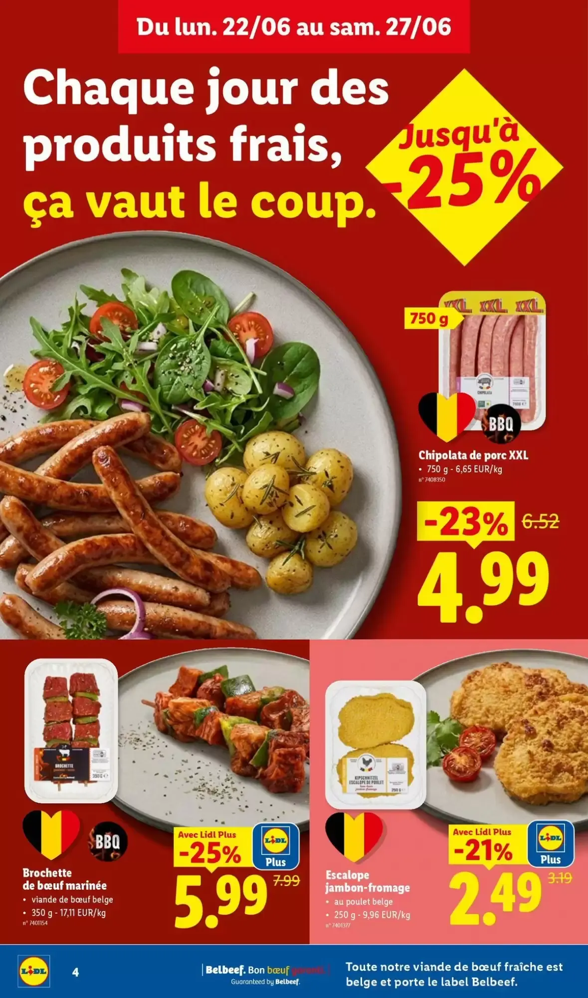 N'économisez pas sur votre qualité de vie, mais sur vos courses. van 22 juni tot 27 juni 2026 - folder pagina 4