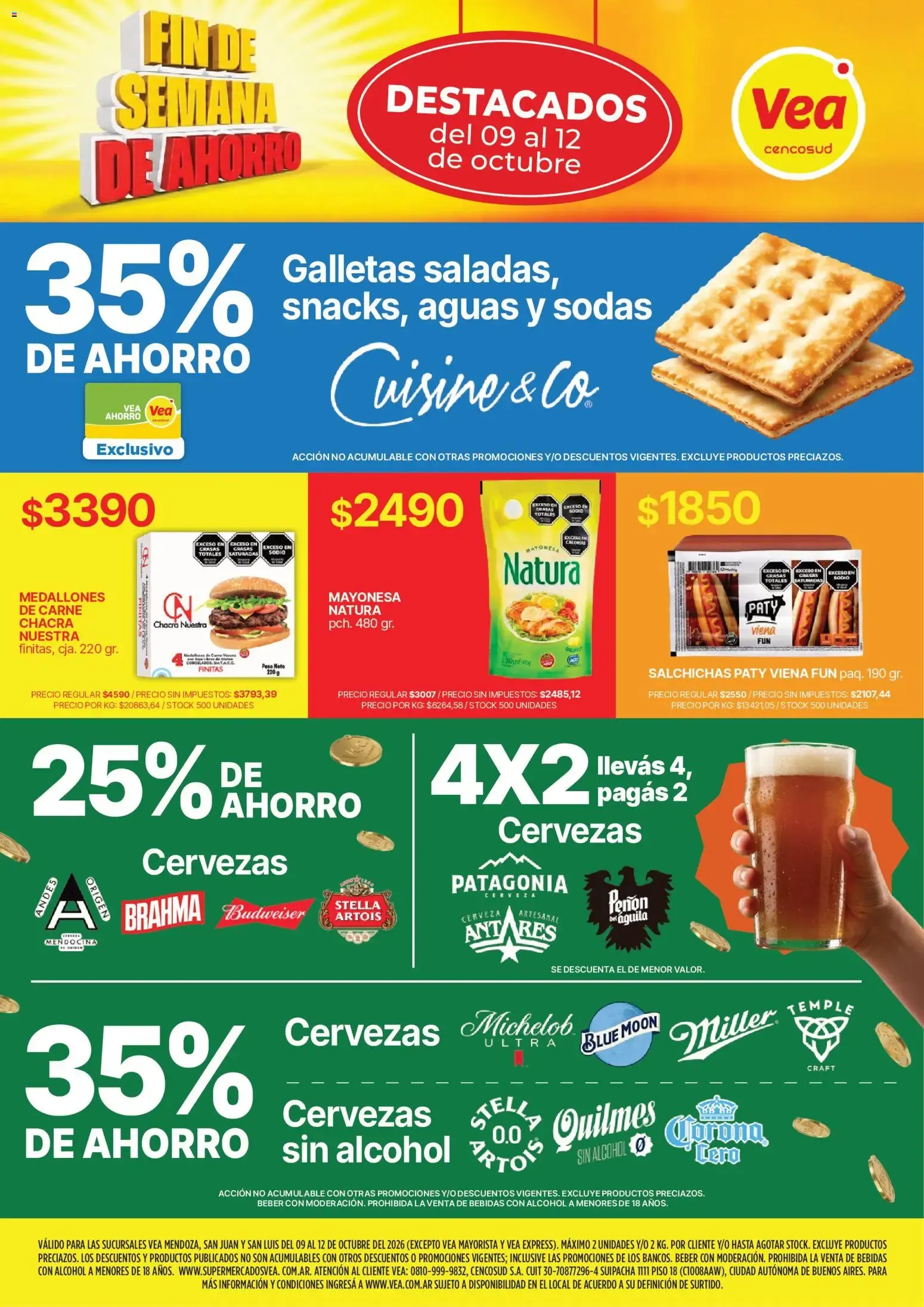 Ofertas de Vea - Fin de semana del 09/10/2026 - 12/10/2026 9 de octubre al 12 de octubre 2026 - Página 1 del catálogo