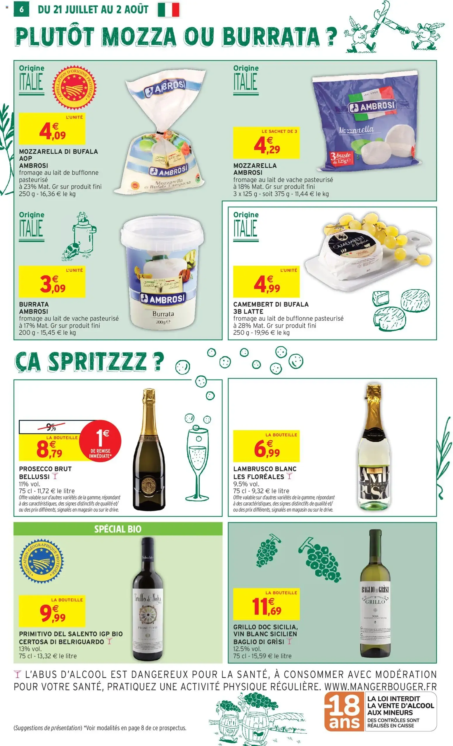 Intermarché Savourez l'italie à petits prix à partir du 21/07/2026 - promo en ligne du 21 juillet au 2 août 2026 - Catalogue page 6