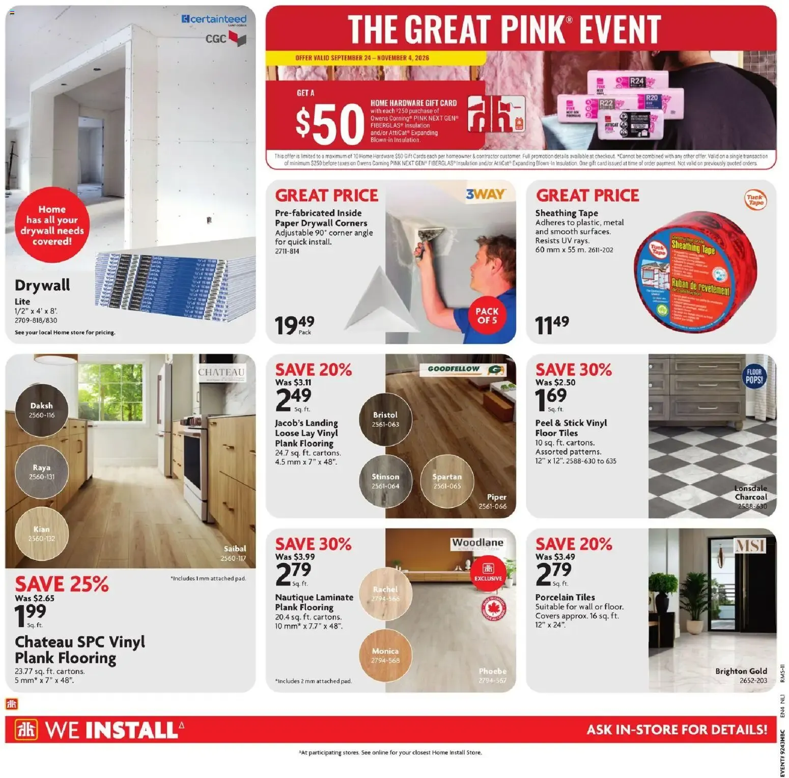 Home Hardware weekly flyer / circulaire from Oct 22, 2026 > weekly specials & deals from October 22 to November 4 2026 - flyer page 17