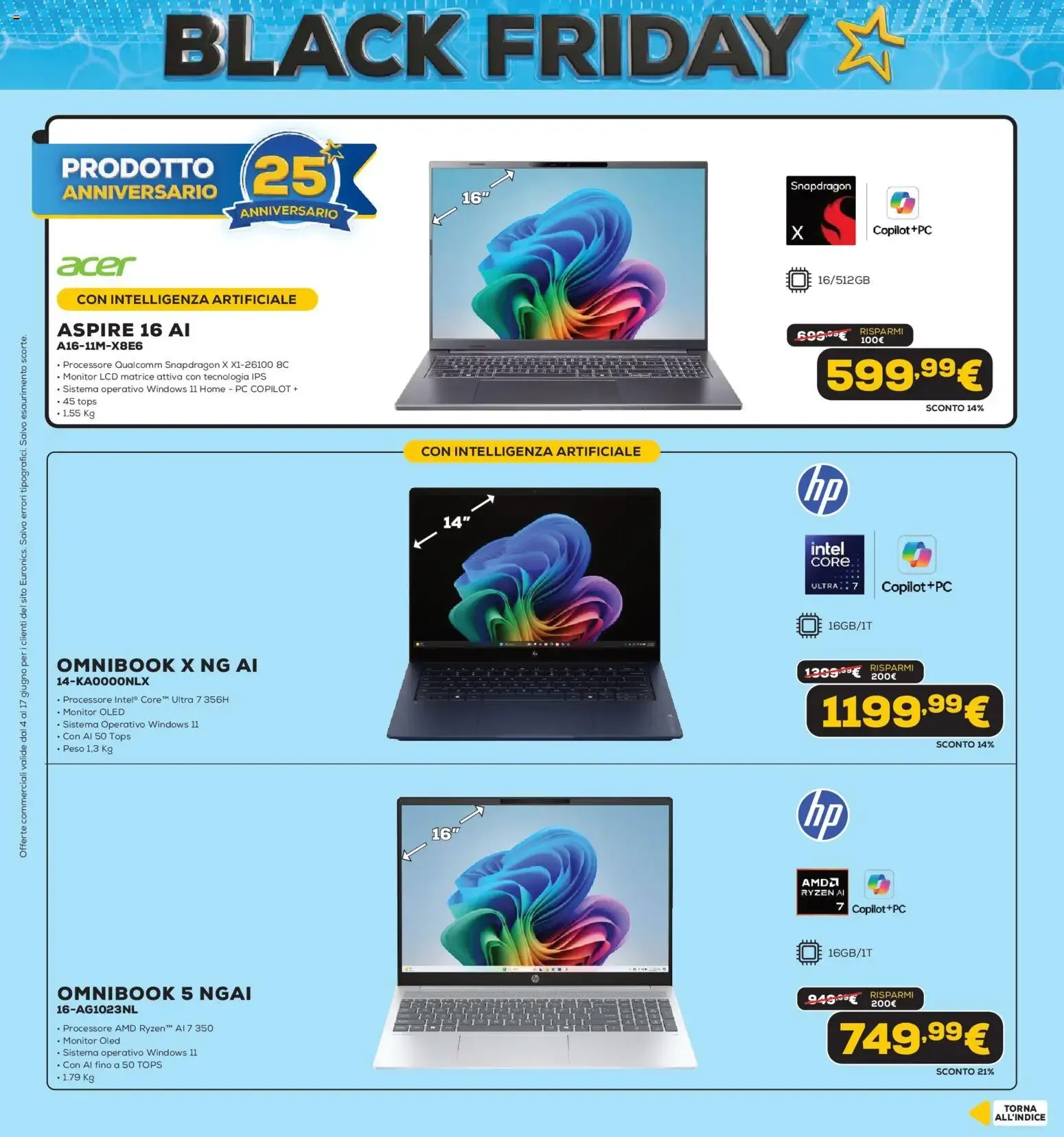 Volantino Euronics Black Friday da 4 giugno a 17 giugno di 2026 - Pagina del volantino 11