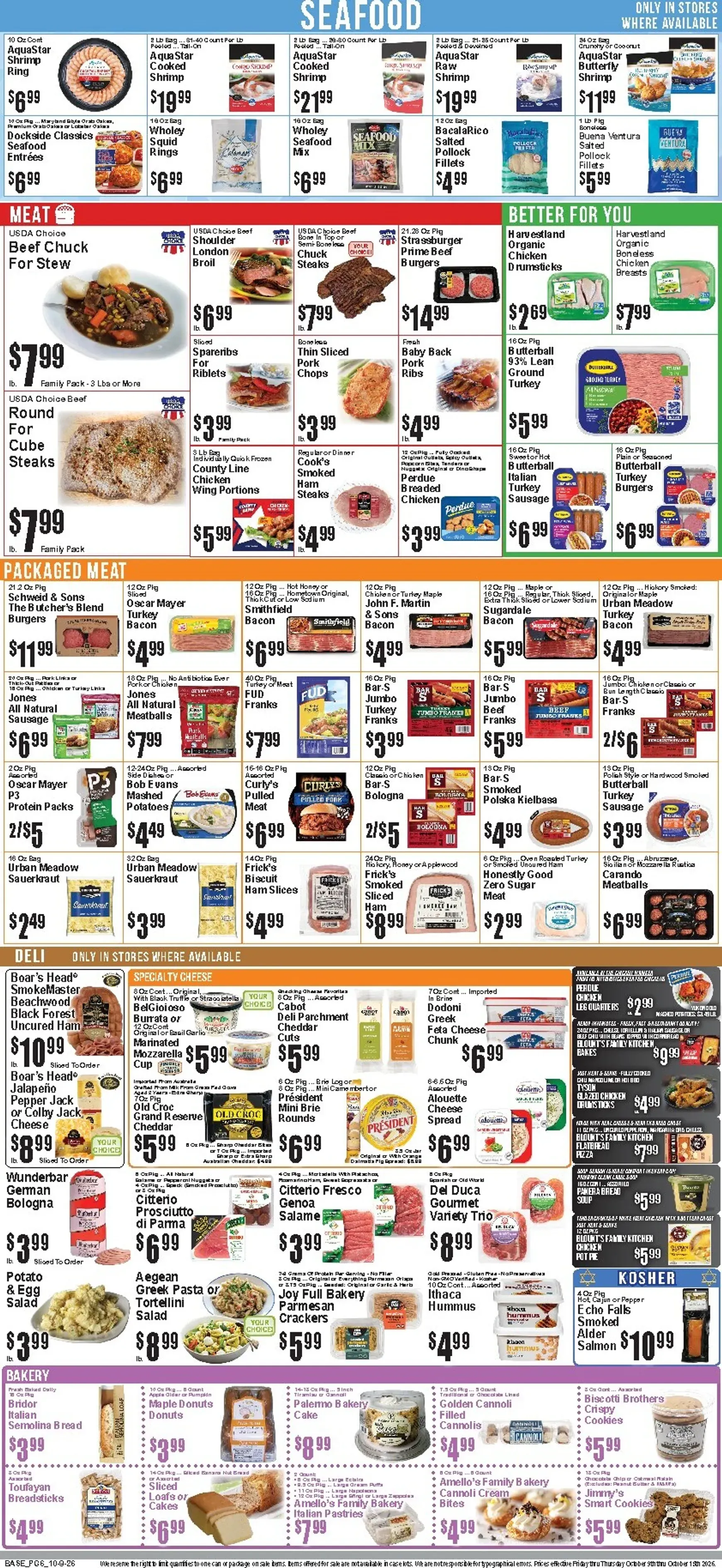 Weekly ad Current Food Universe leaflet valid from Friday 10/09/2026 to Thursday 10/15/2026 from October 9 to October 15 2026 - Page 7