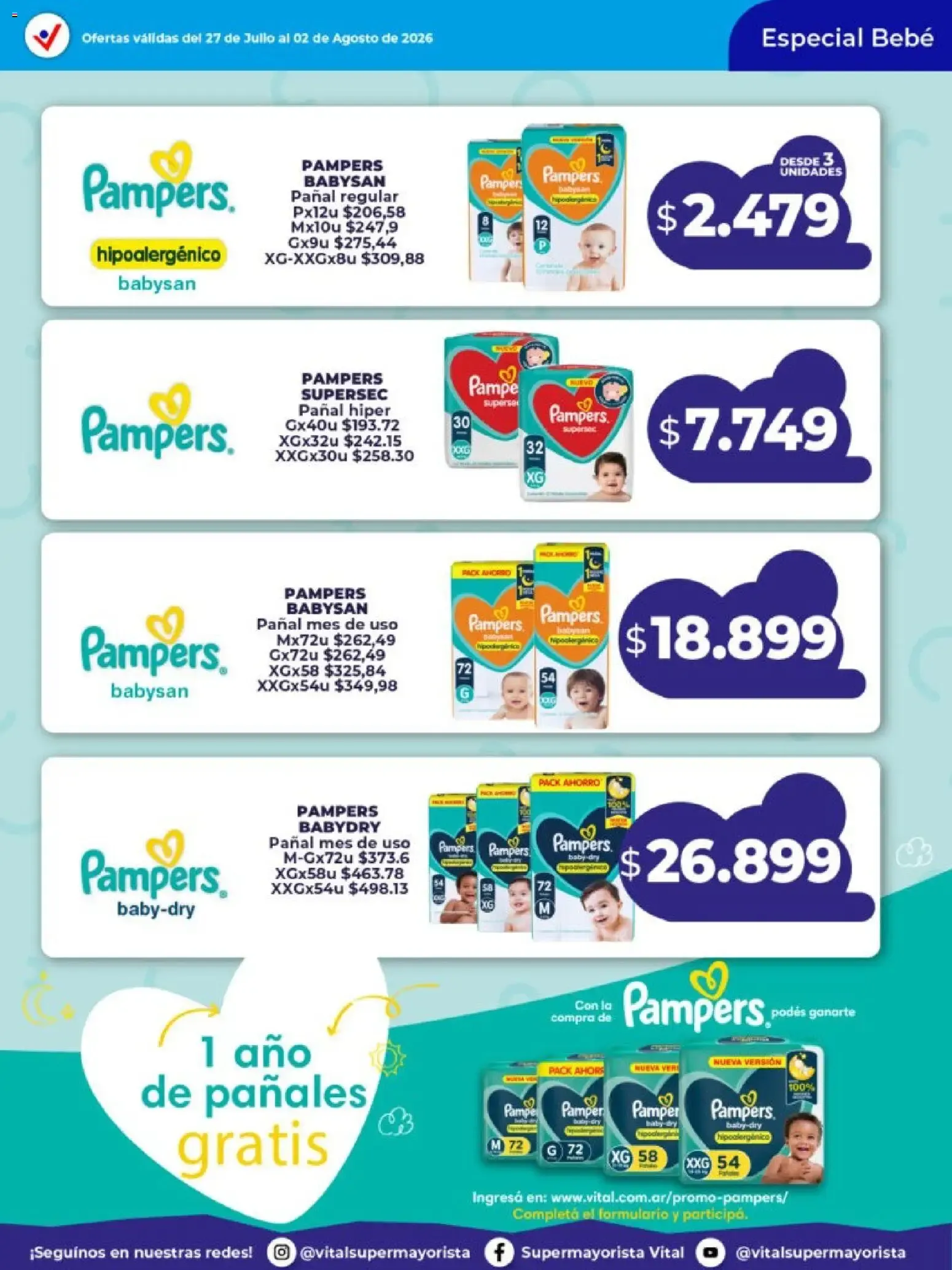 Ofertas de El Pañal más Barato está en Vital 27 de julio al 2 de agosto 2026 - Página 3 del catálogo