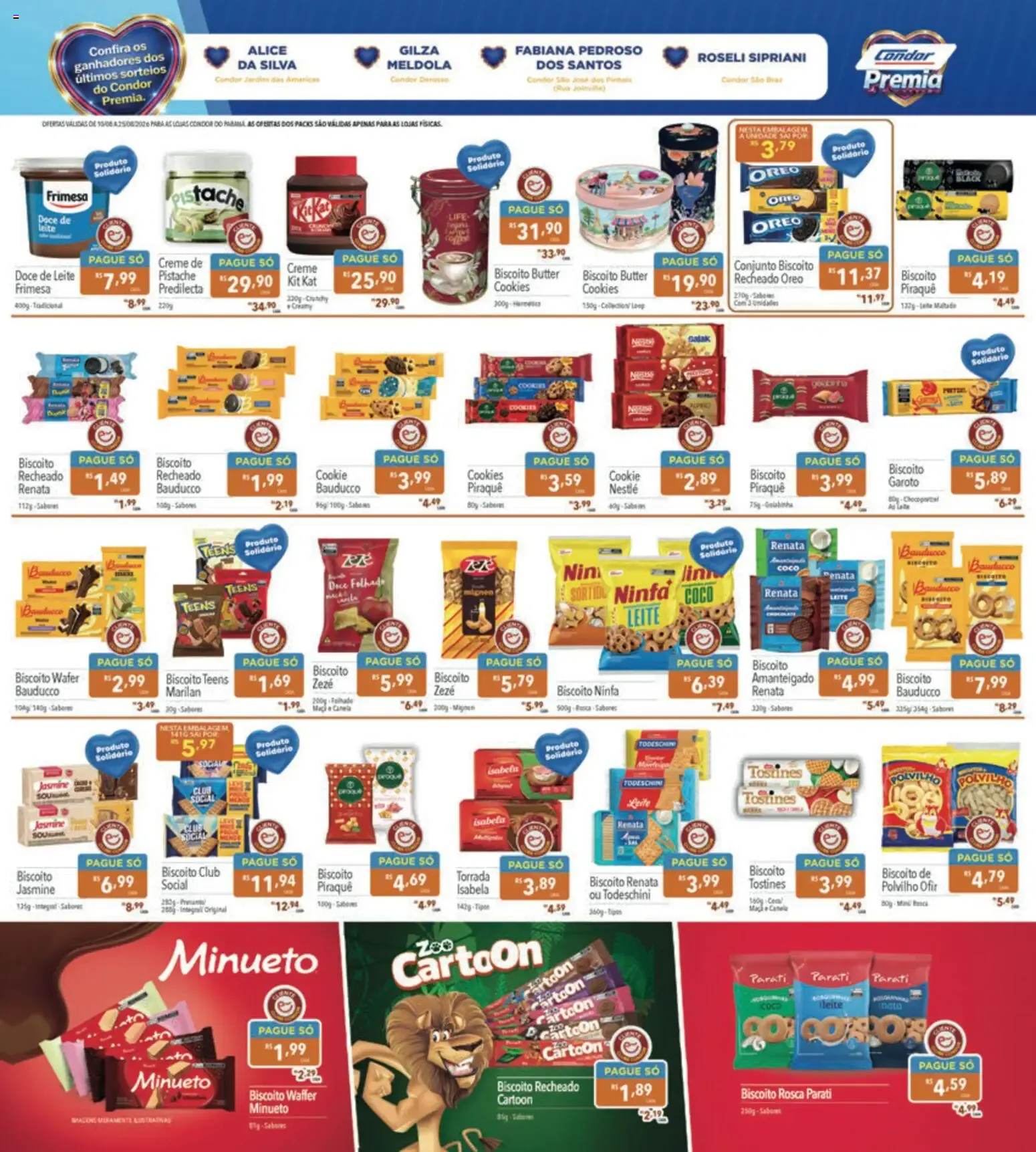 Encarte de Supermercados Condor ofertas Campanha Solidária de 10/08/2026 10 de agosto até 25 de agosto 2026 - Pagina 5