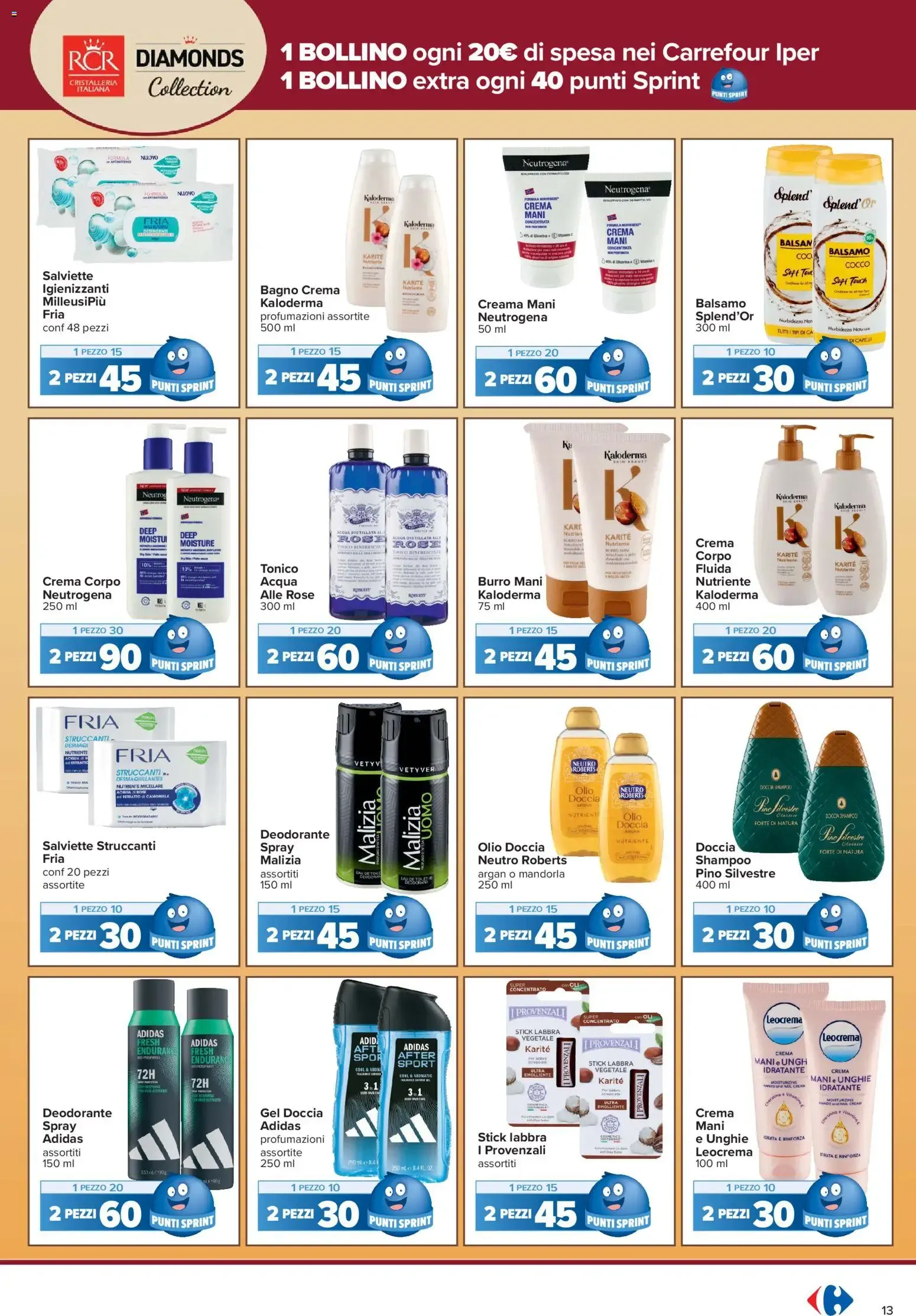 Carrefour Iper - La tua carta SpesAmica Payback vola con i Punti Sprint da 13 ottobre a 25 ottobre di 2026 - Pagina del volantino 13