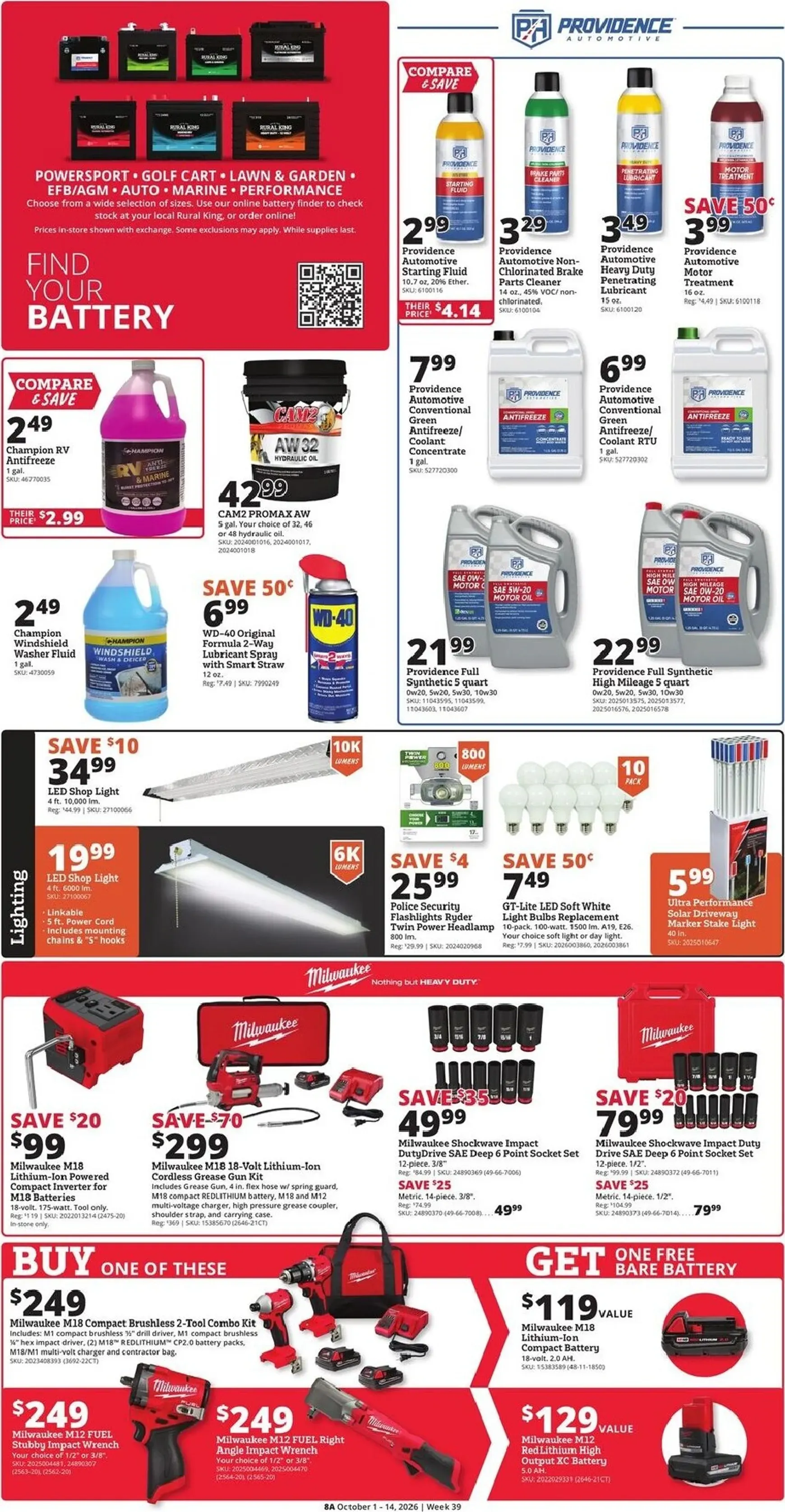 Weekly ad Current Rural King leaflet valid from Thursday 10/01/2026 to Wednesday 10/14/2026 from October 1 to October 14 2026 - Page 8