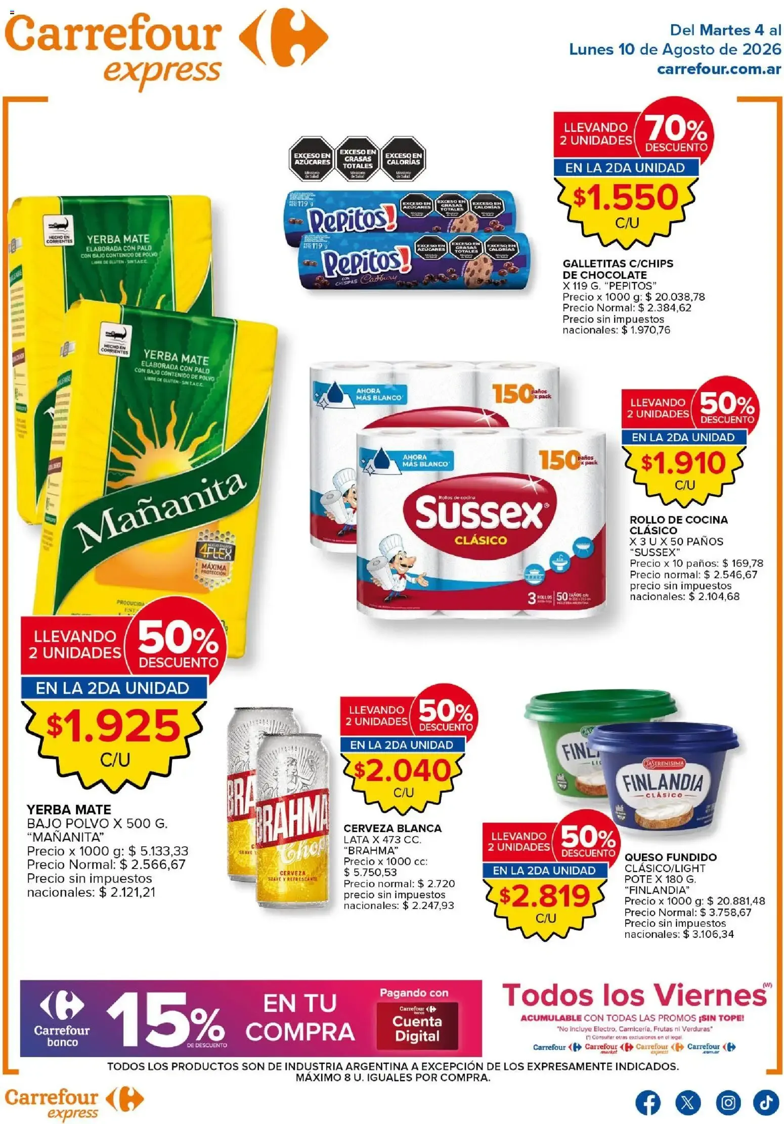 Ofertas de Carrefour Express Folleto del 04/08/2026 - 10/08/2026 4 de agosto al 10 de agosto 2026 - Página 1 del catálogo