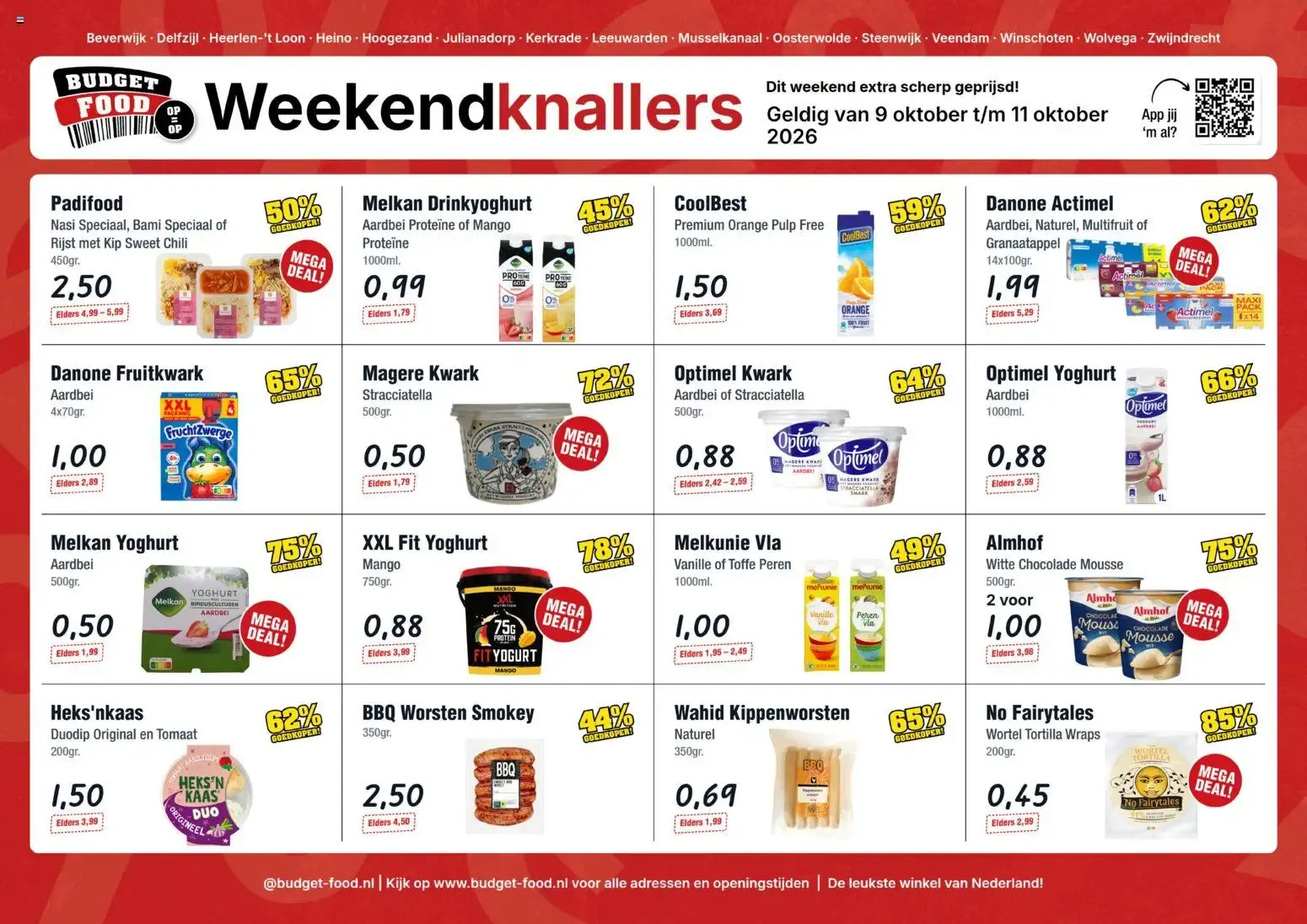 Weekendknallers van 9 oktober tot 11 oktober 2026 - Folder pagina 1