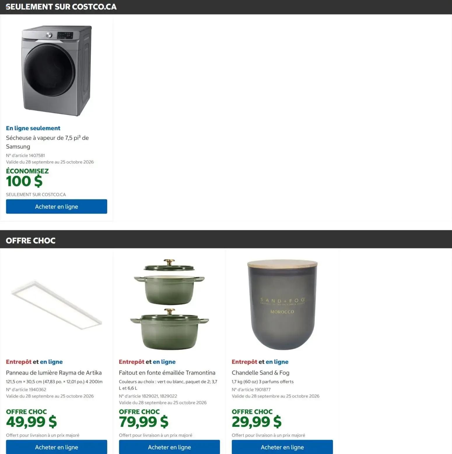 Costco circulaire from Sep 28, 2026 > weekly specials & deals from September 28 to October 11 2026 - flyer page 6