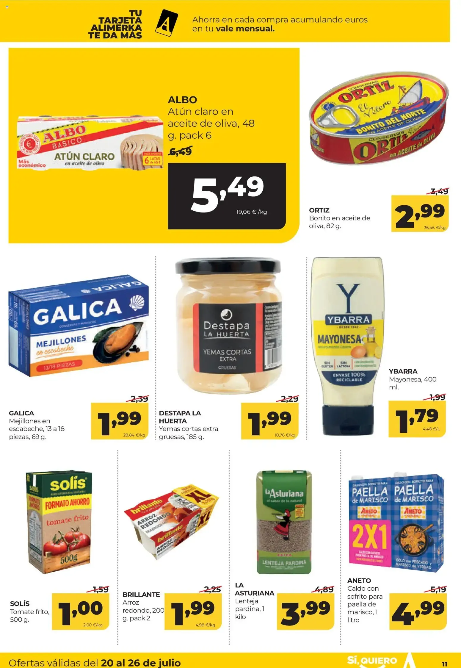 Catálogo de Alimerka folleto Castilla y León del 20/07/2026 | Catálogo 20 de julio al 26 de julio 2026 - Página 11